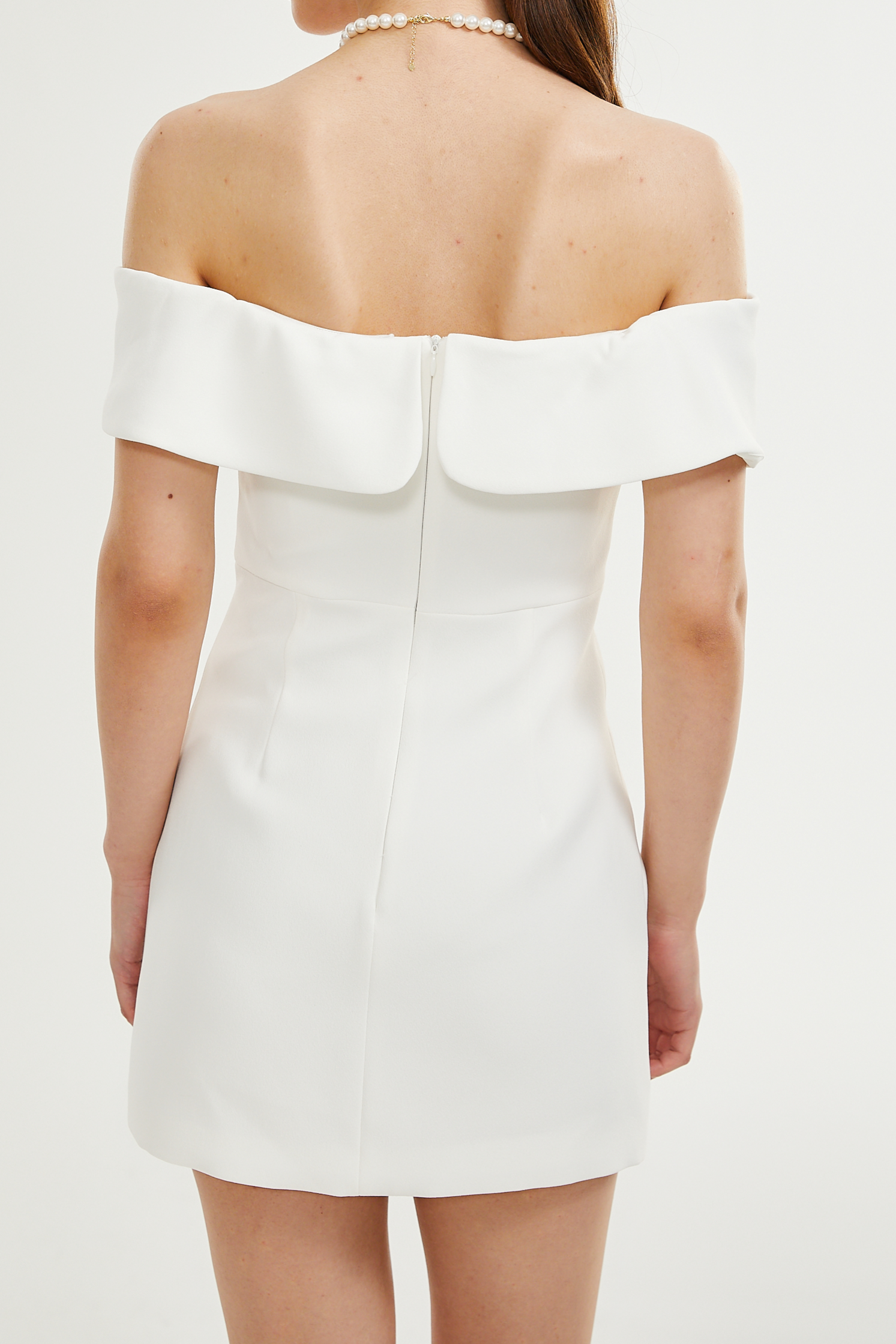 VICTORE BOW OFF-SHOULDER DRESS FOR WEDDING