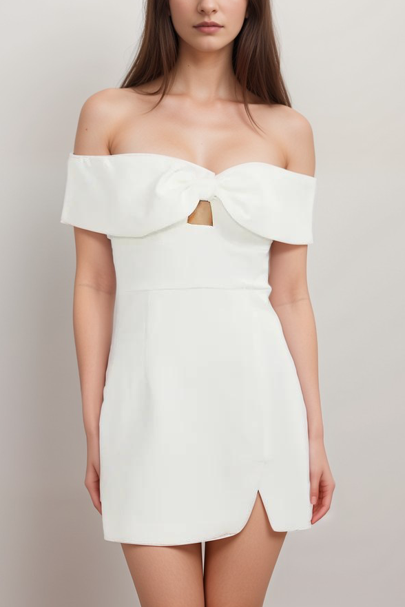2024-4-24_2136-vmake VICTORE BOW OFF-SHOULDER DRESS FOR WEDDING