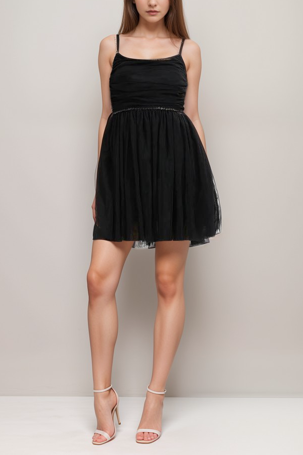 CATRIONA EMBELLISHED TULLE MINI PARTY DRESS