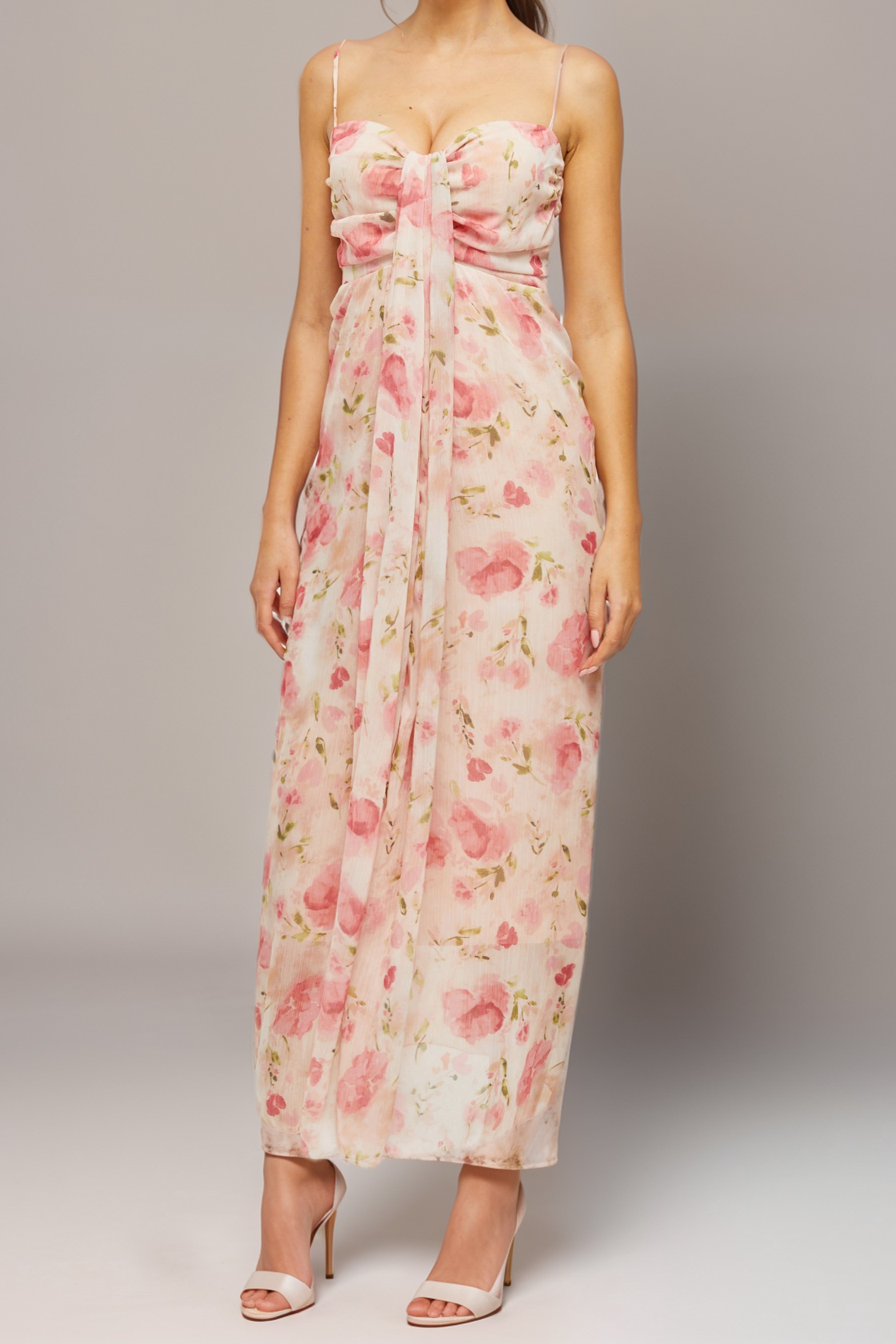 SYLVIE FLORAL MIDI DRESS FOR WEDDING GUEST
