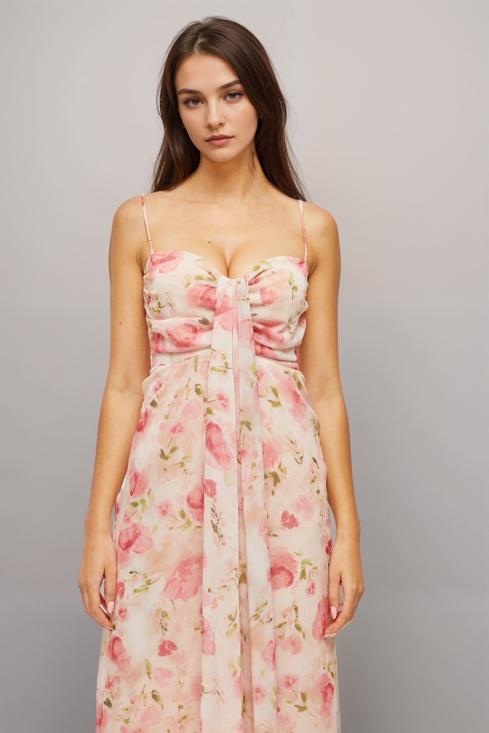 SYLVIE FLORAL MIDI DRESS FOR WEDDING GUEST