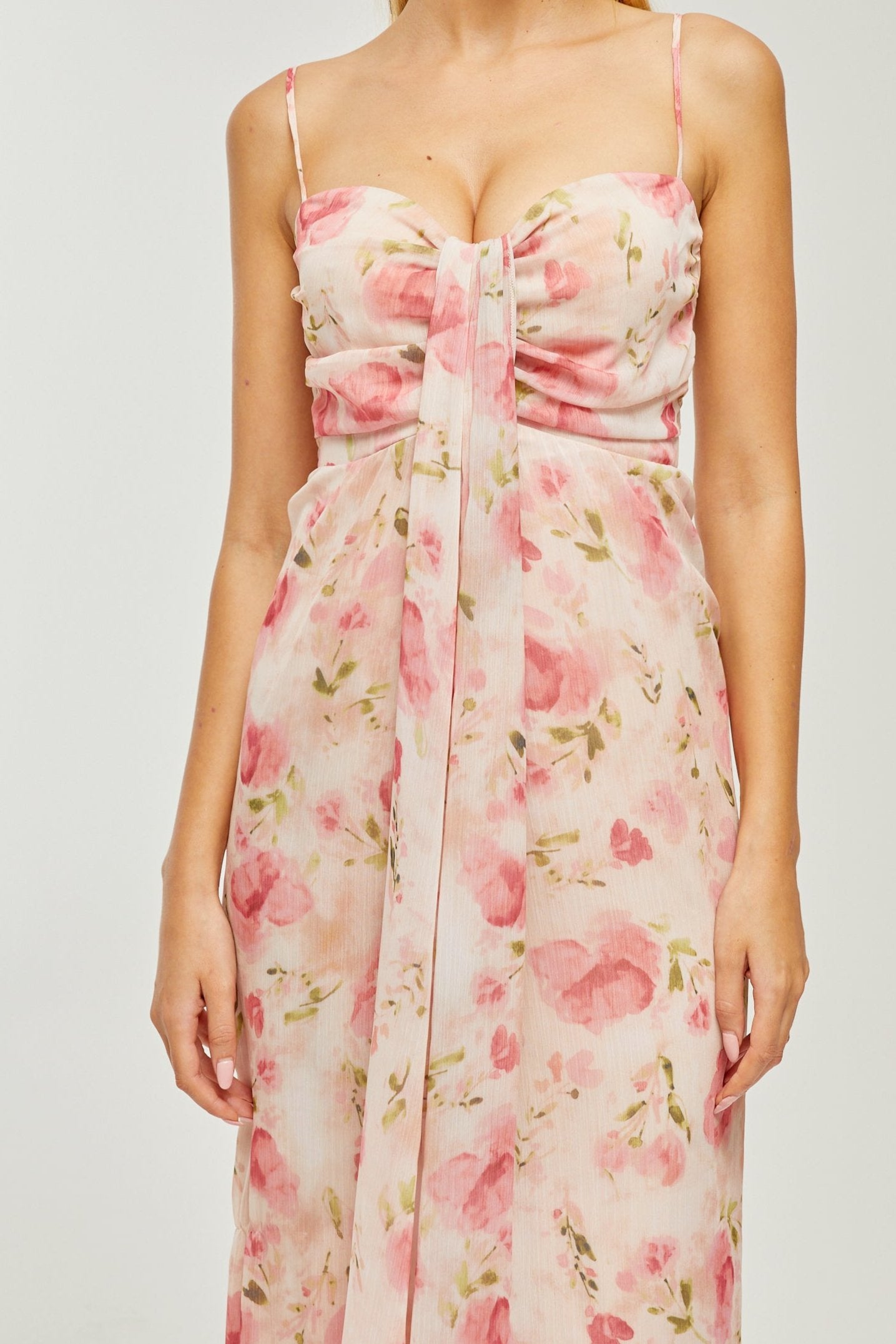 SYLVIE FLORAL MIDI DRESS FOR WEDDING GUEST