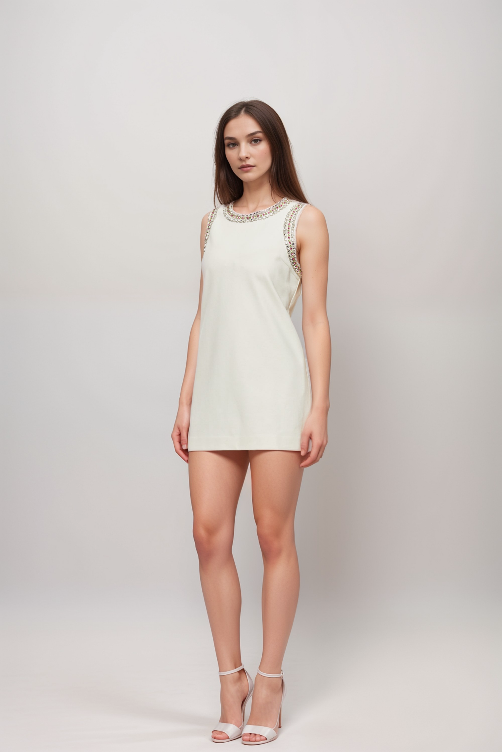 ÉMILIE CRYSTAL MINI DRESS - GLAM COCKTAIL PARTY