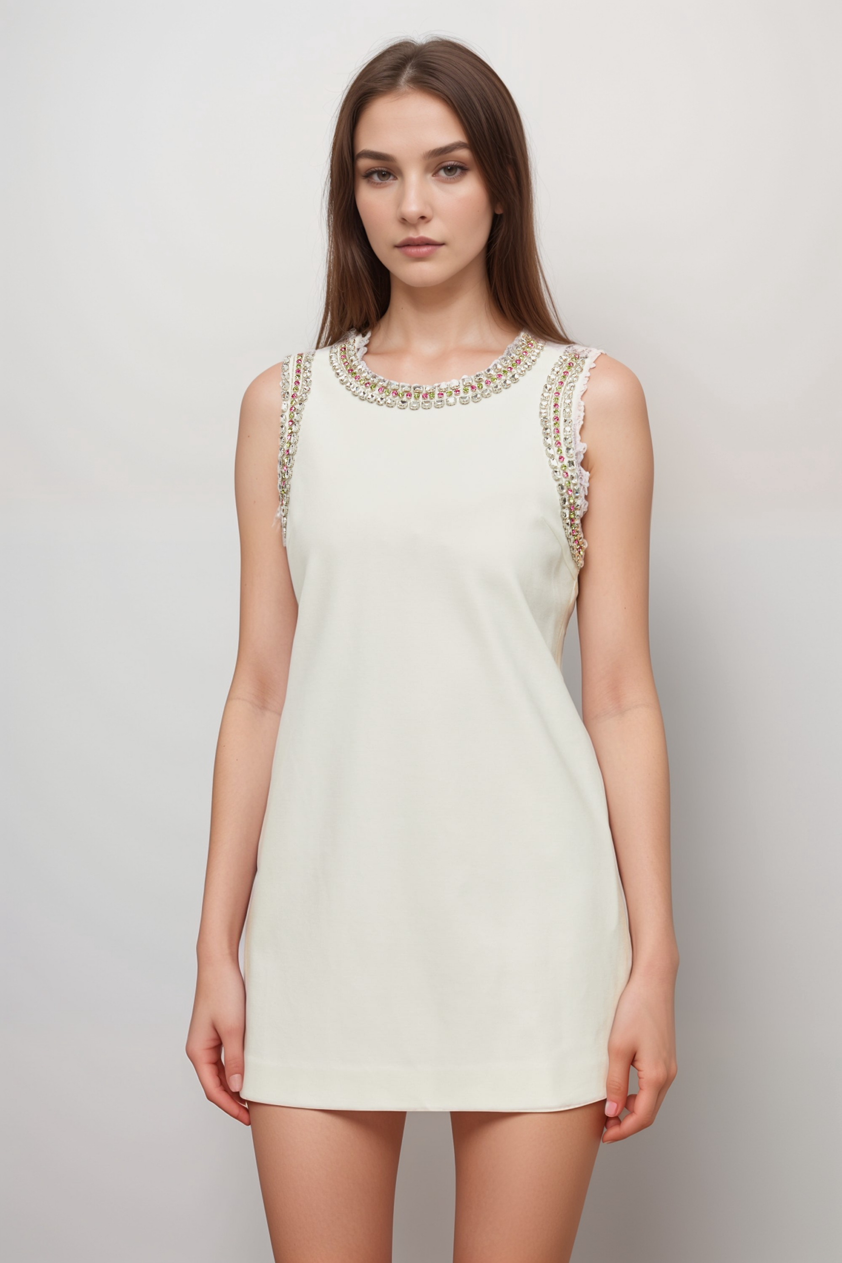 ÉMILIE CRYSTAL MINI DRESS - GLAM COCKTAIL PARTY