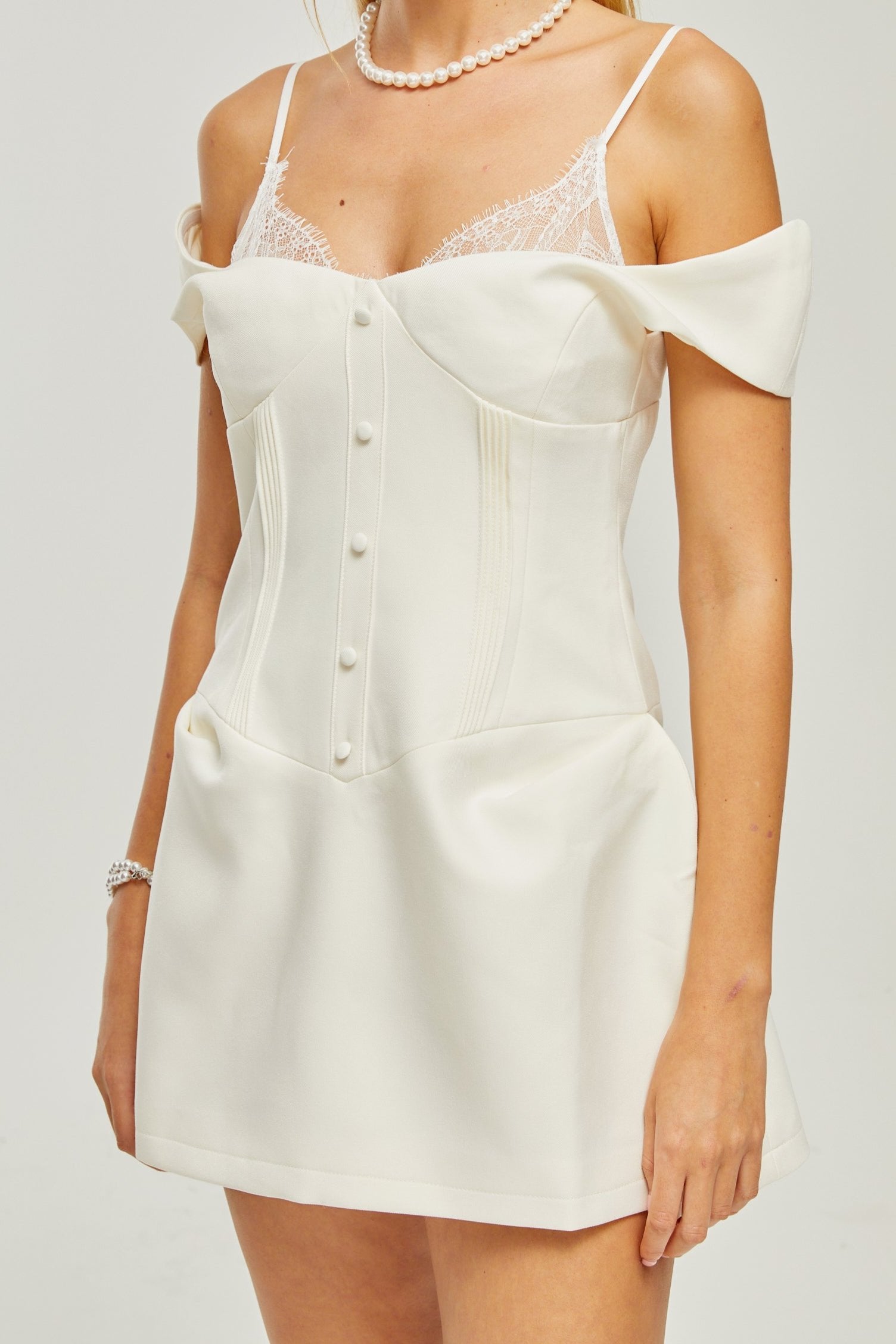 KELLY LACE MINI DRESS FOR PARTY
