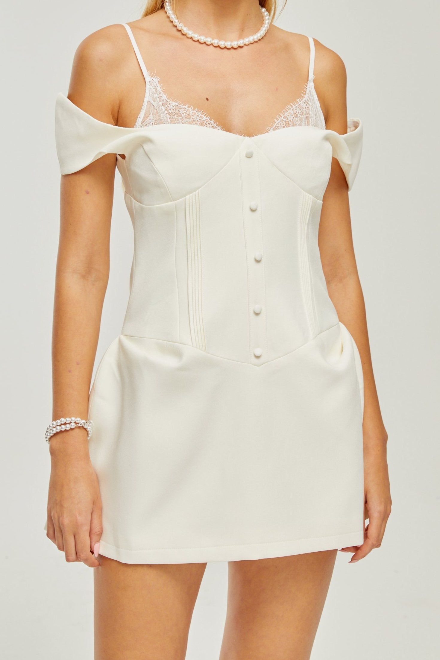 KELLY LACE MINI DRESS FOR PARTY