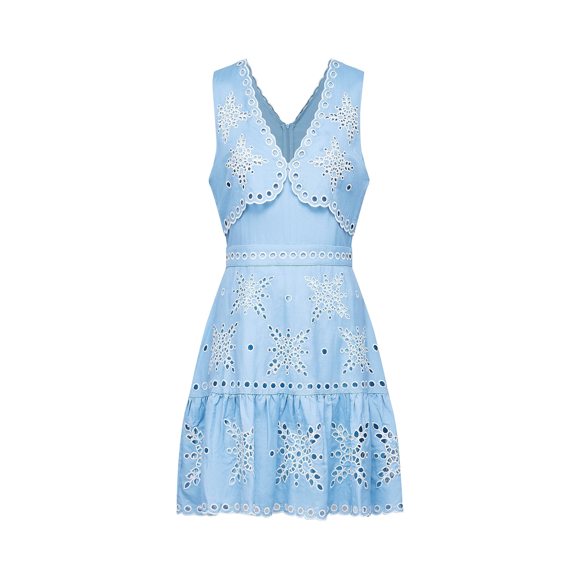 HOLLY BRODERIE MINI DRESS VINTAGE SUMMER PARTY