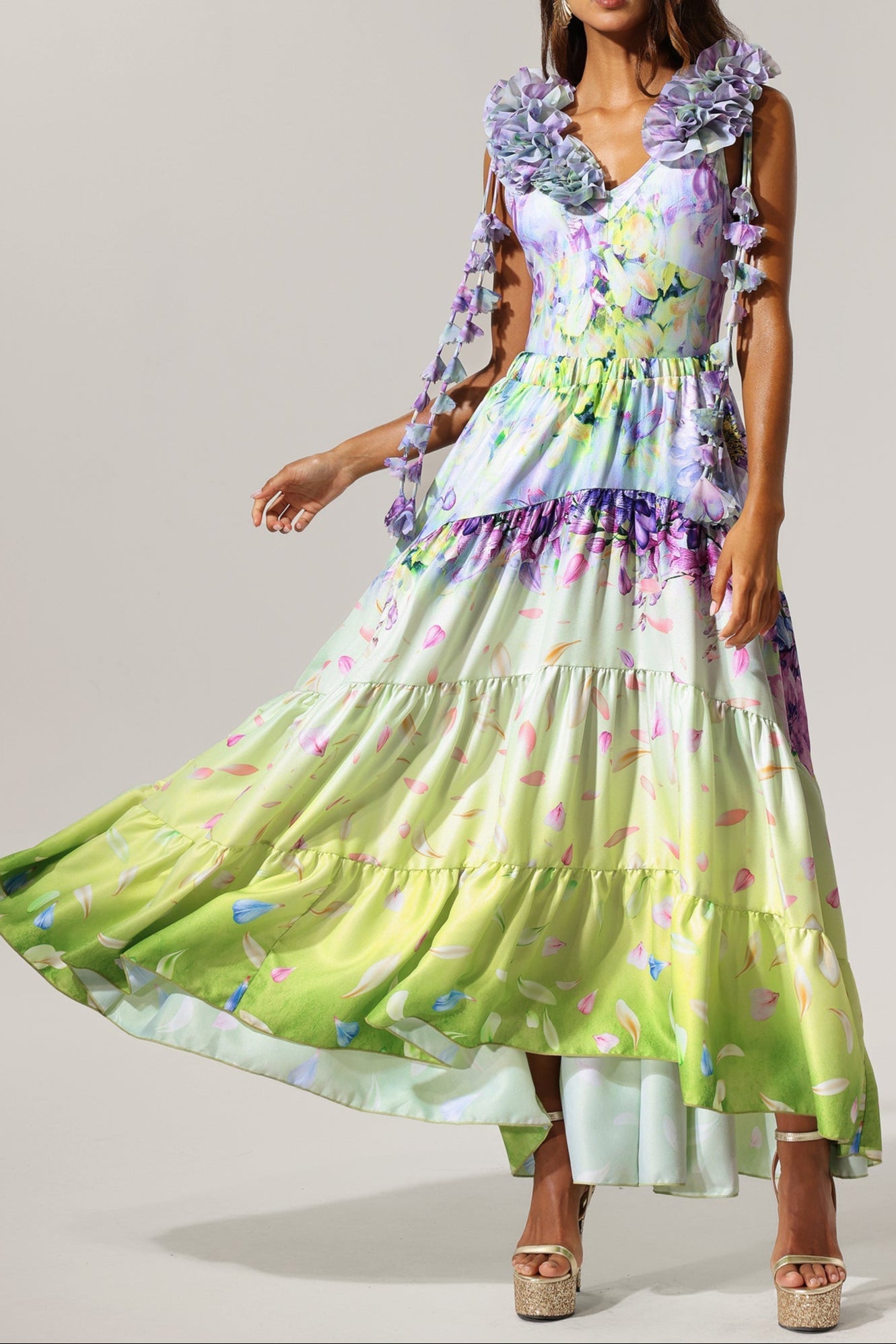 2025-02-28-laura17299 LOYISA HALTER V-NECK FLORAL TASSEL BEACH SKIRT SET