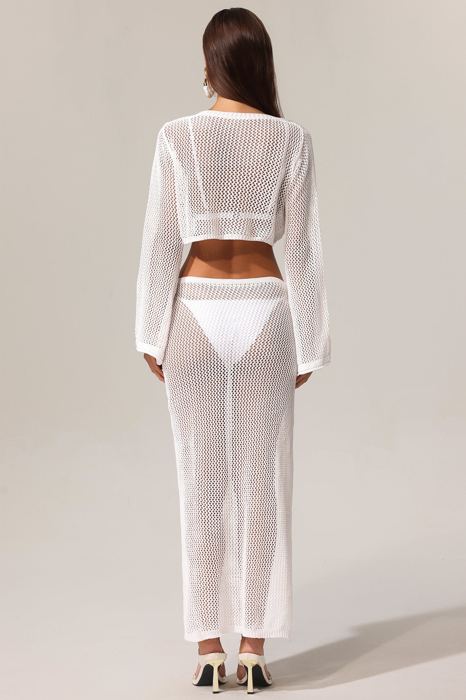 KIAVIA HOLLOW OUT HIGH SLIT PARTY SET