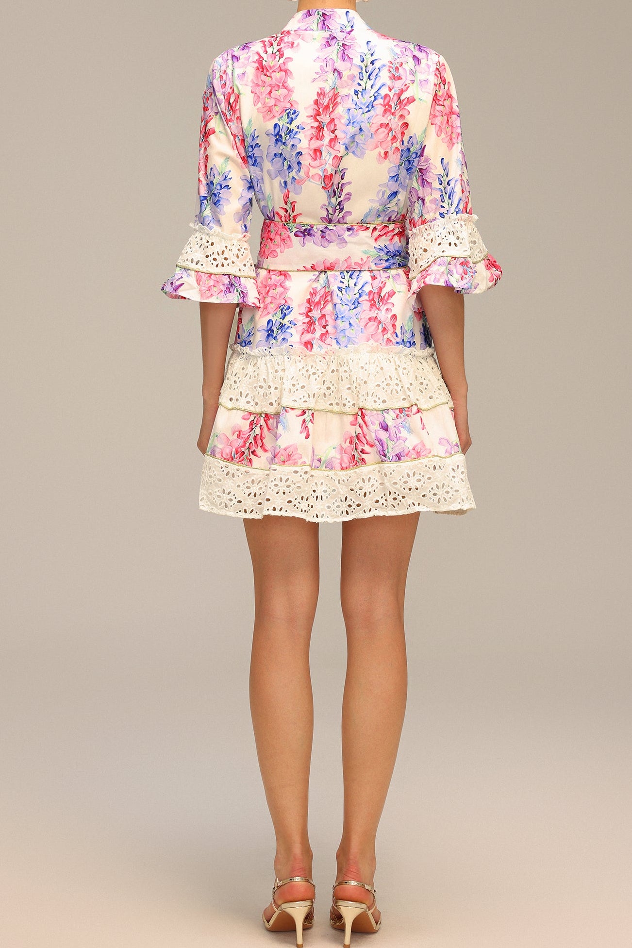 ZOHARA LACE FLORAL MINI DRESS - BOHO PARTY STYLE
