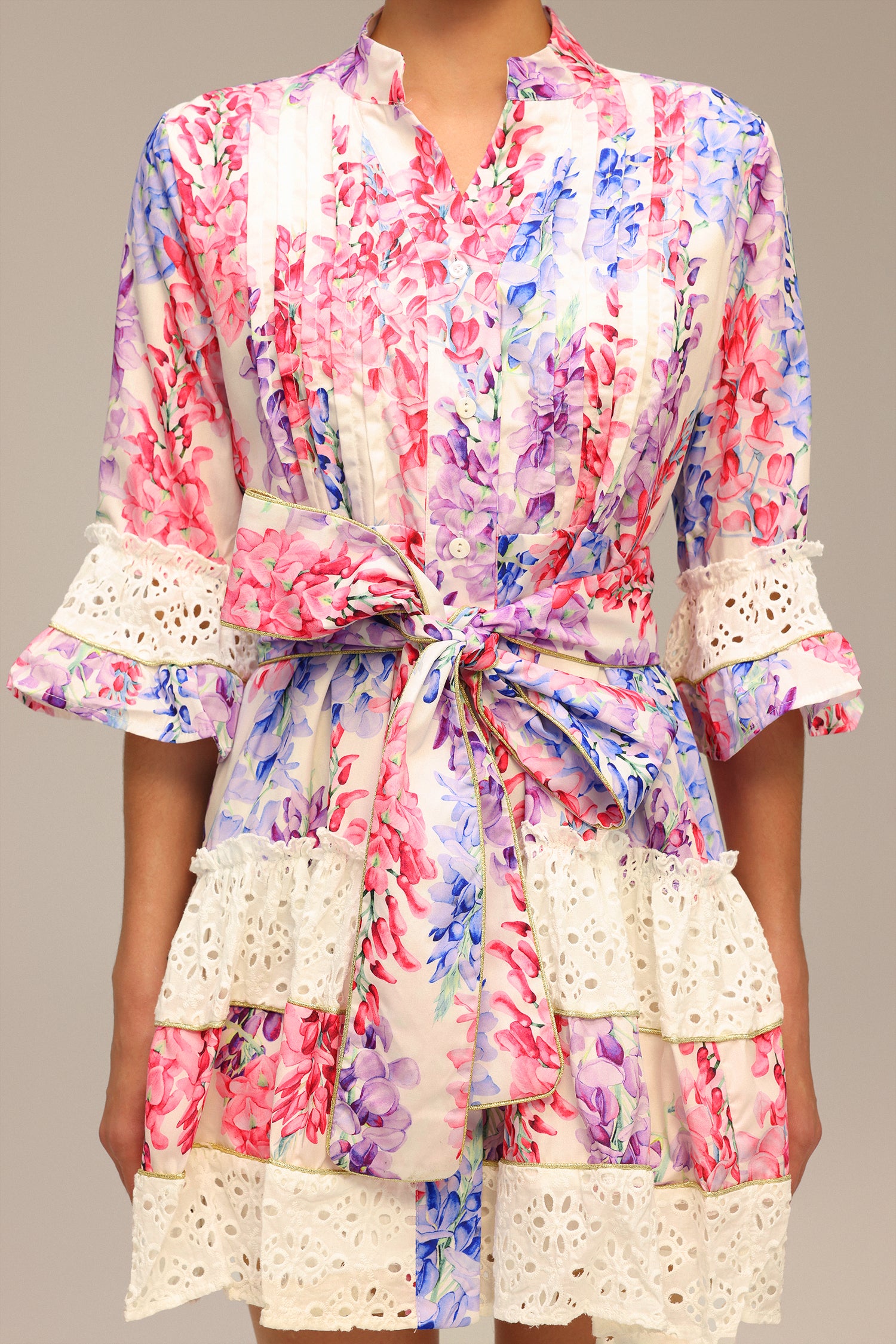 ZOHARA LACE FLORAL MINI DRESS - BOHO PARTY STYLE
