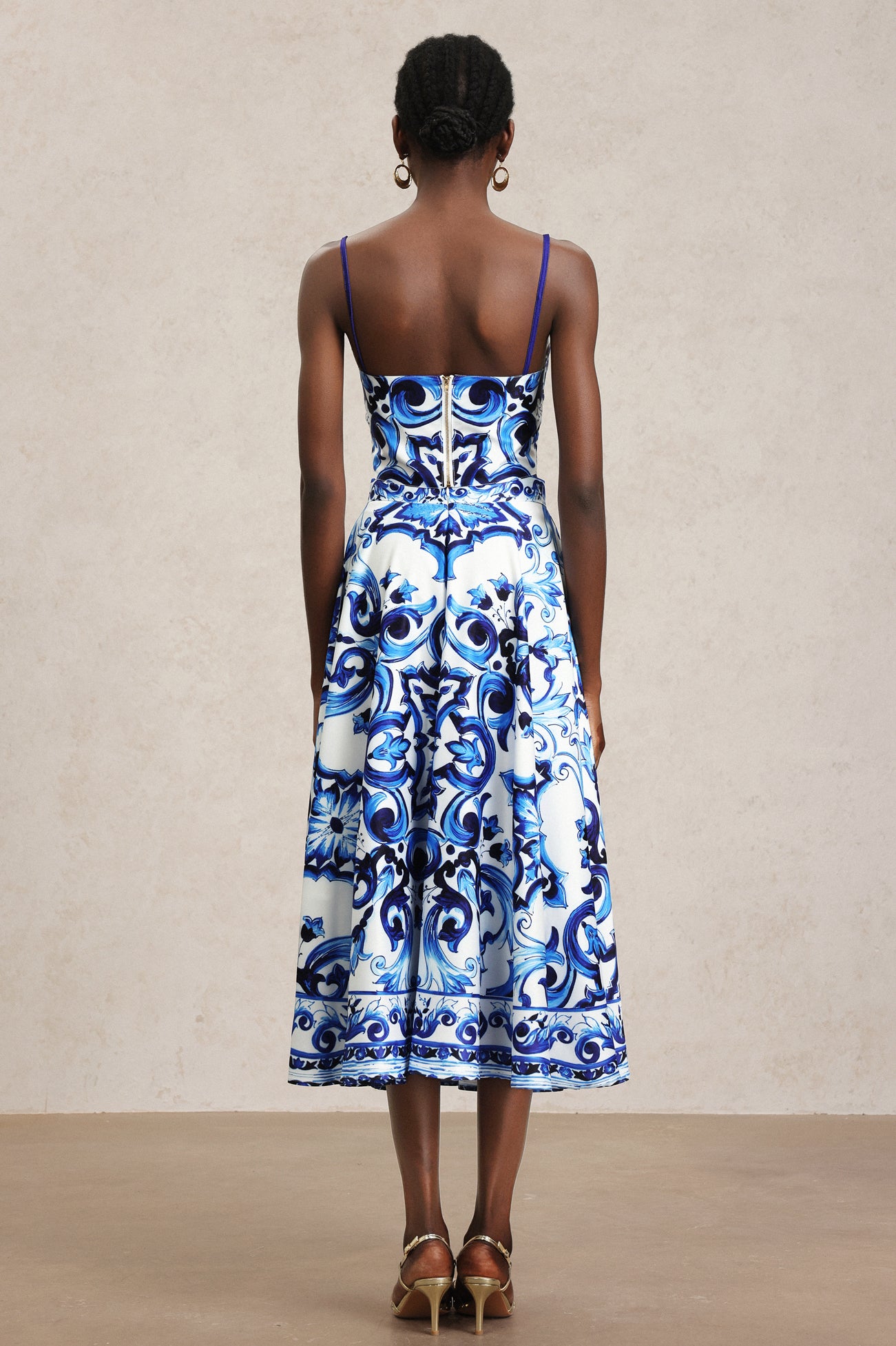 KAONA HALTER FLORAL TWO-PIECE SET