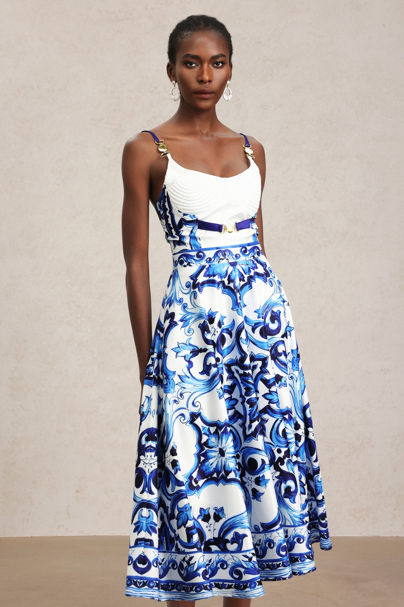 KAONA HALTER FLORAL TWO-PIECE SET