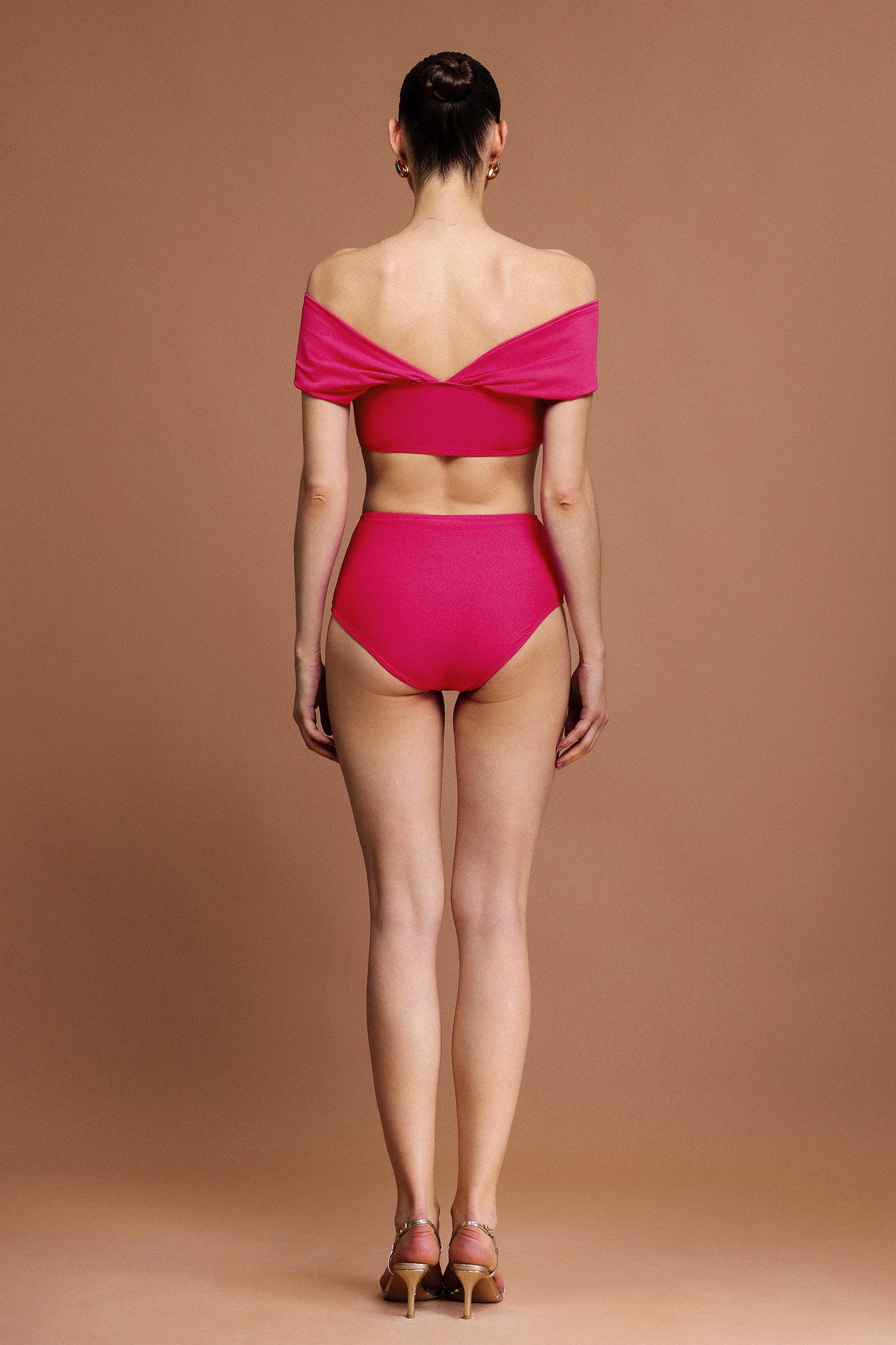 OFF-SHOULDER FOLD MINI SWIM SET BEACH PARTY