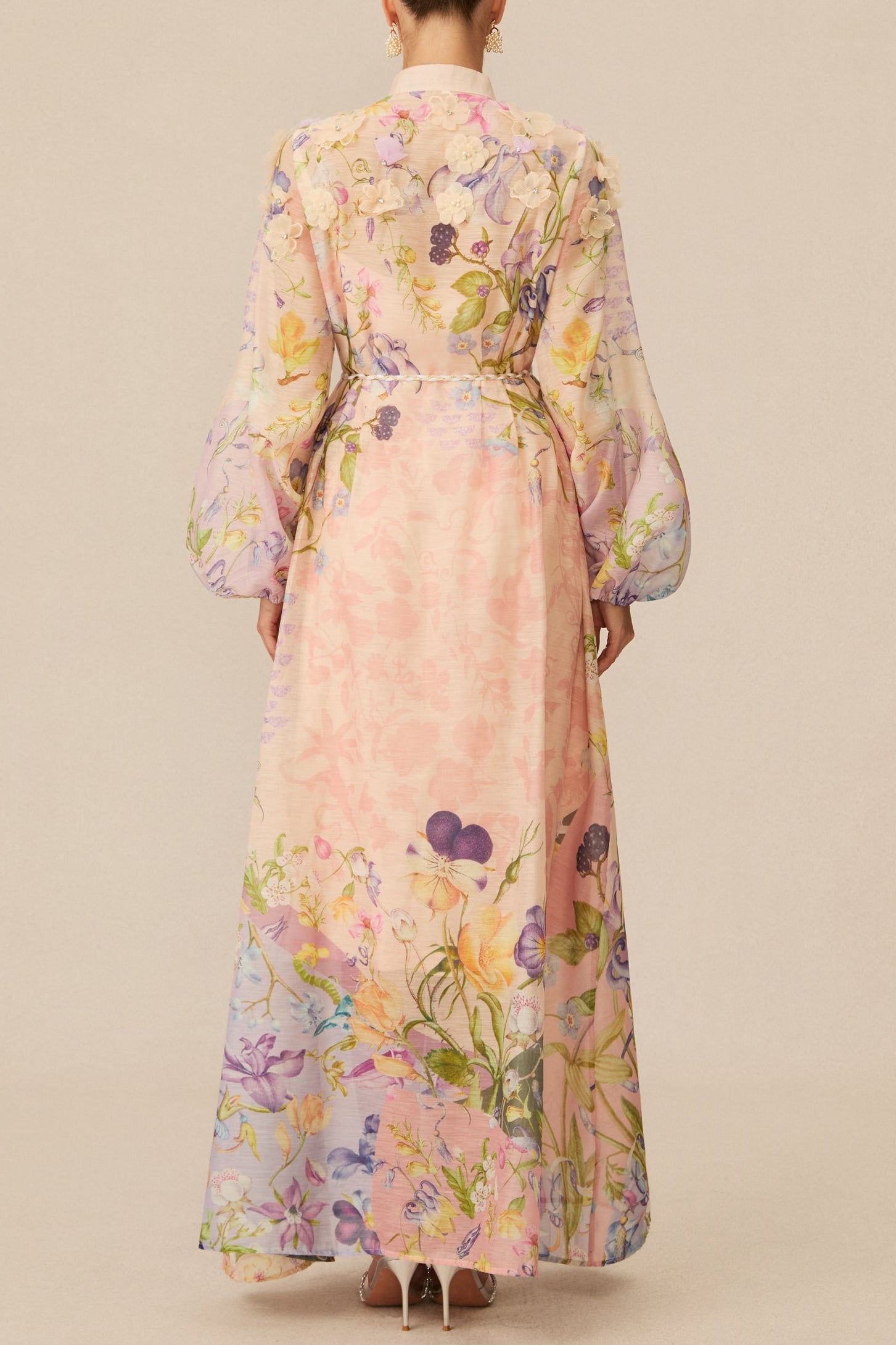 KATE FLORAL MAXI DRESS WITH TIE WAIST