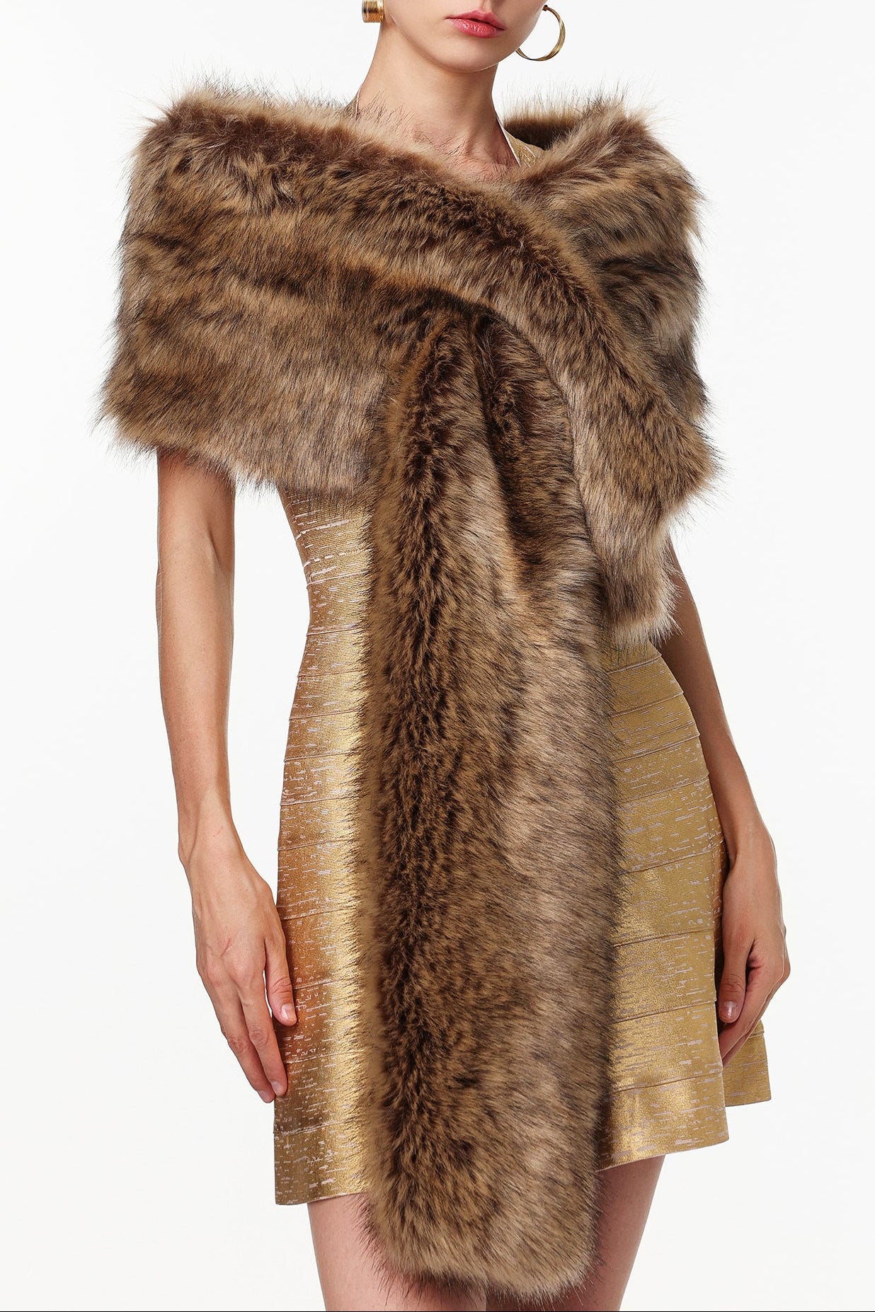 2025-10-21-liza149475 VICTORIA FAUX FUR SHAWL FOR WEDDING EVENING WRAP