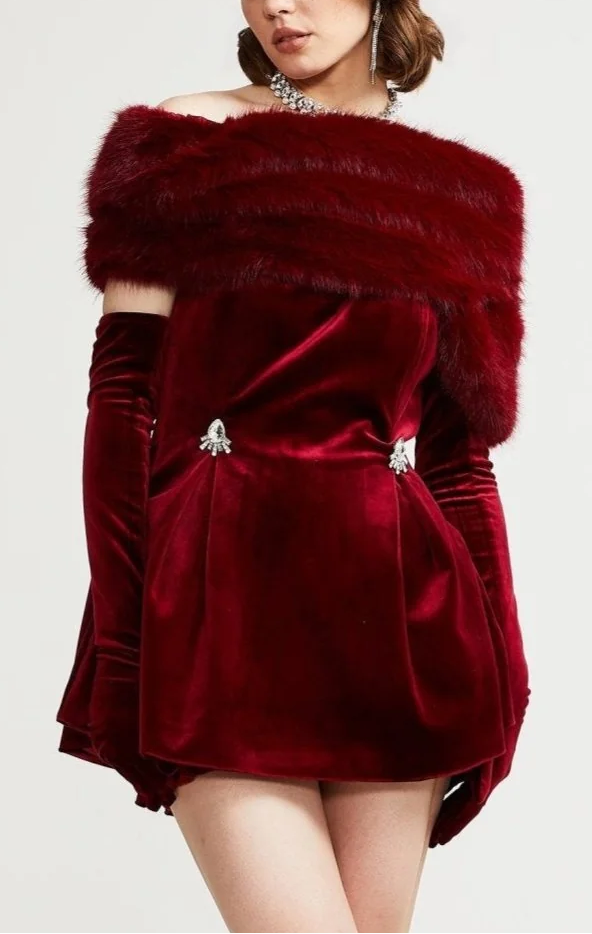 2025-11-14_094435_639 WOMEN'S VELVET FUR DRESS FOR PARTY