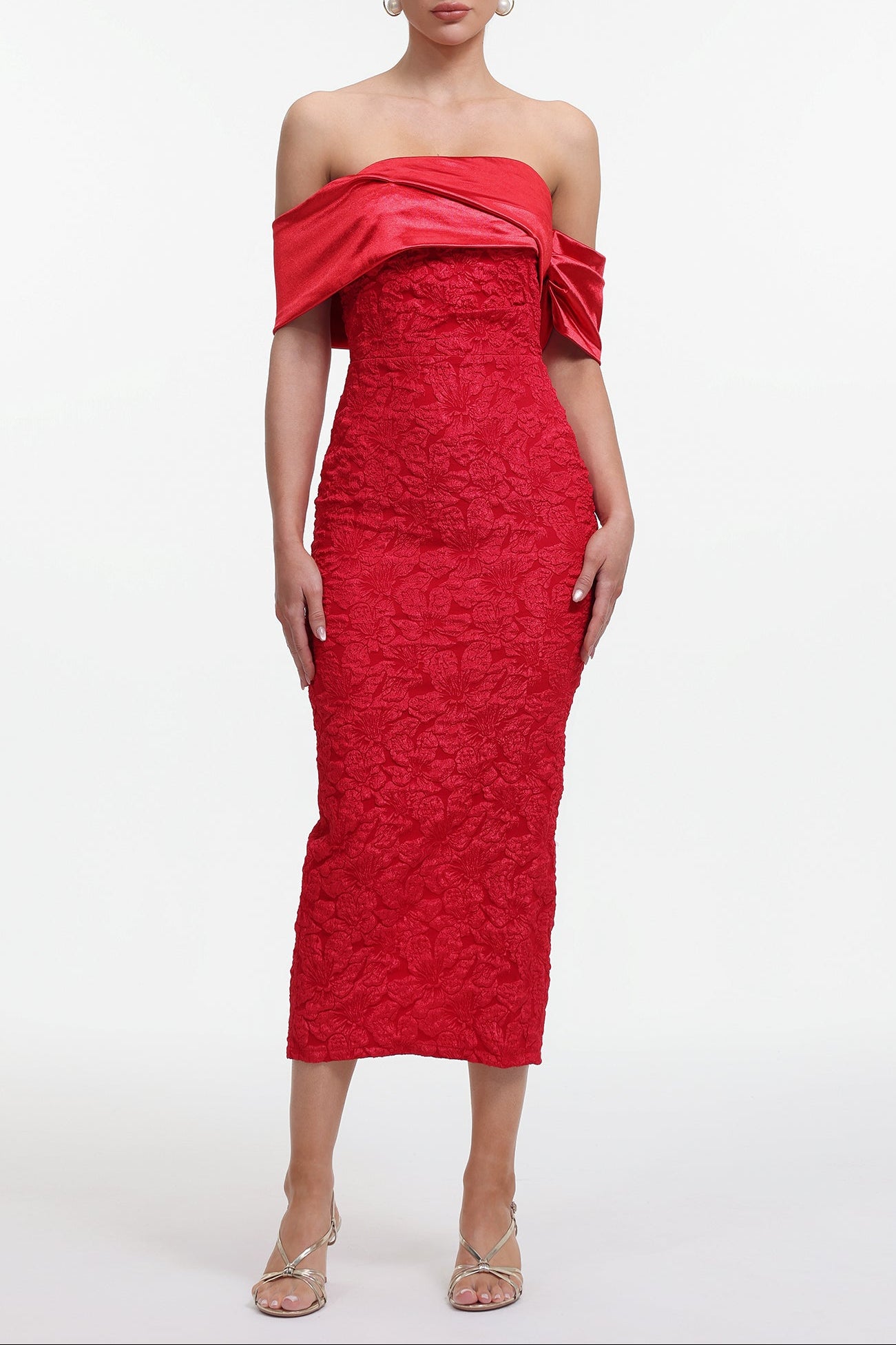 2025-11-27-andrea-m181013 POLLY OFF-SHOULDER FLORAL MAXI DRESS - RED