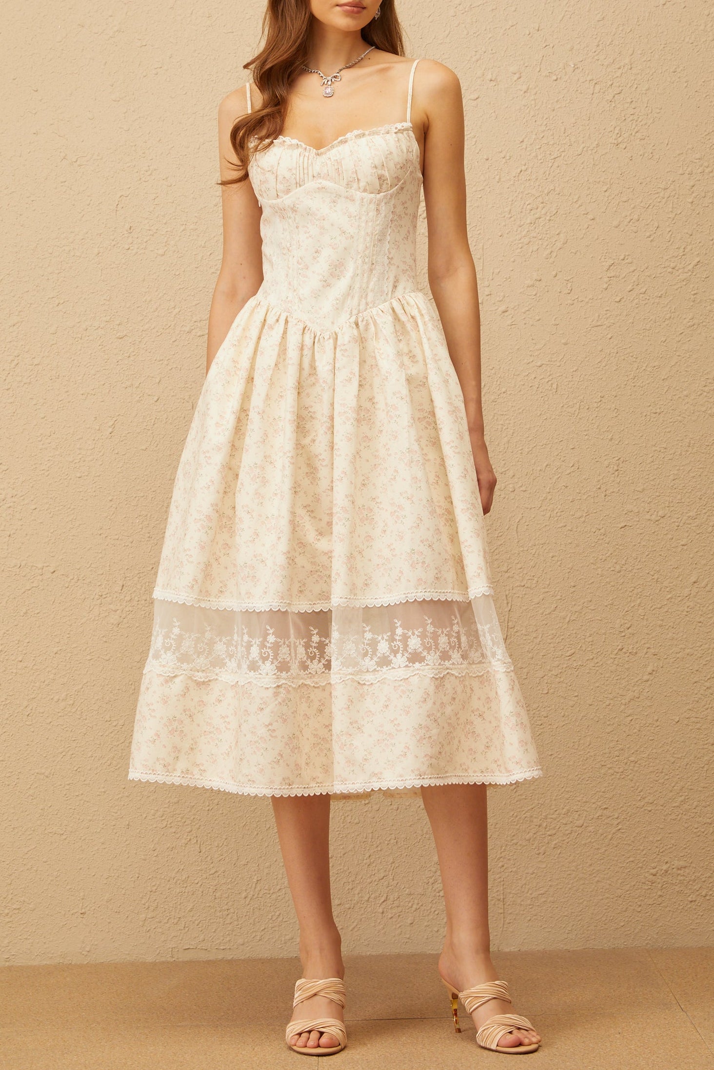 2025-8-15MR_10975 KIMBERLY LACE TRIM FLORAL MIDI DRESS WHITE