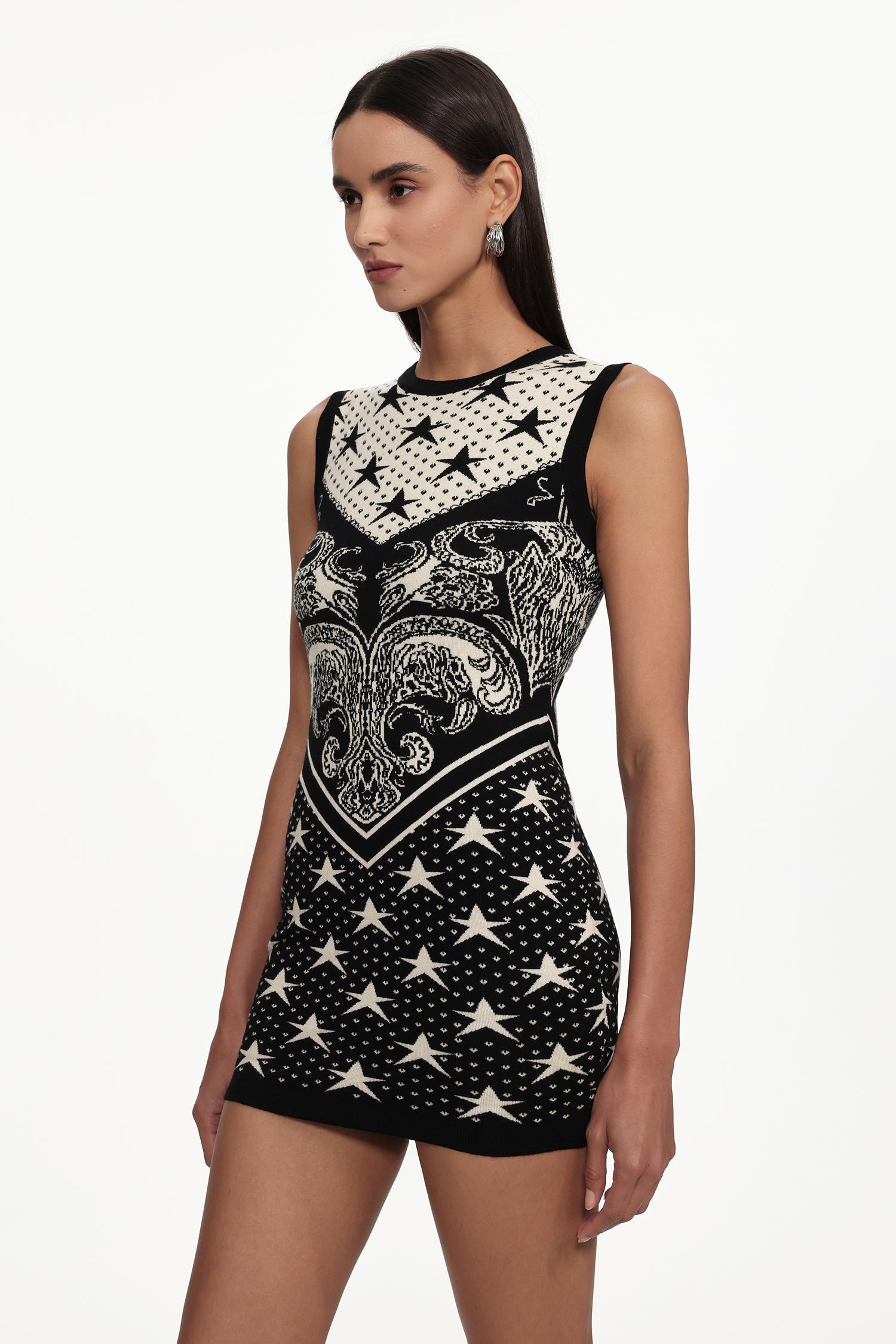 MADELYNN CLASSIC JACQUARD KNIT MINI DRESS