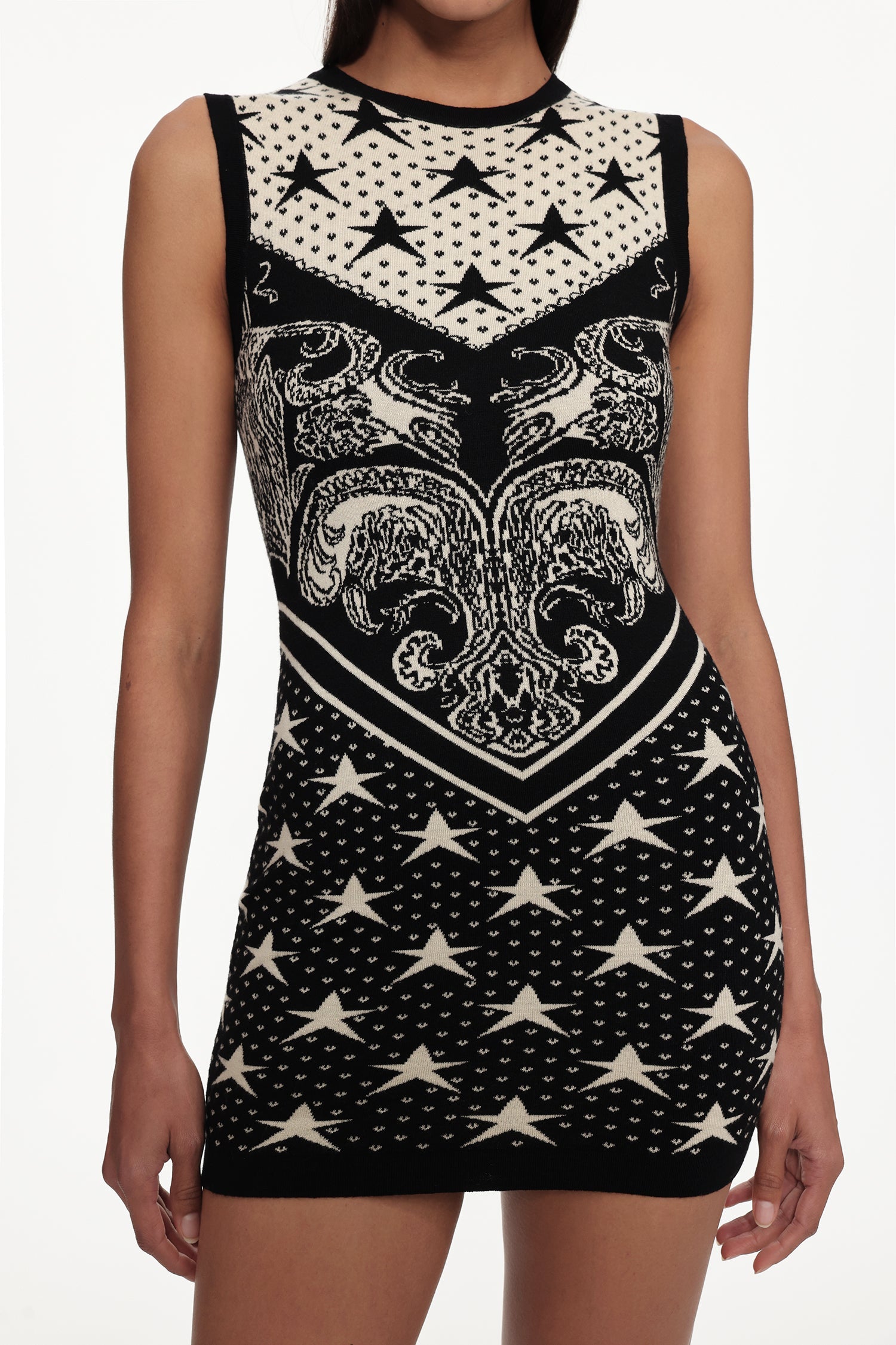 MADELYNN CLASSIC JACQUARD KNIT MINI DRESS