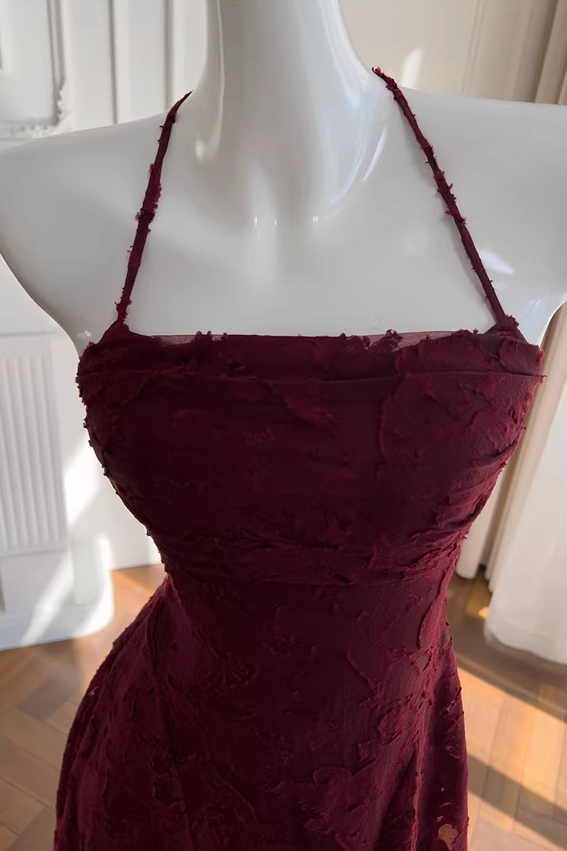FRANCIS MAXI DRESS - CHERRY LACQUER