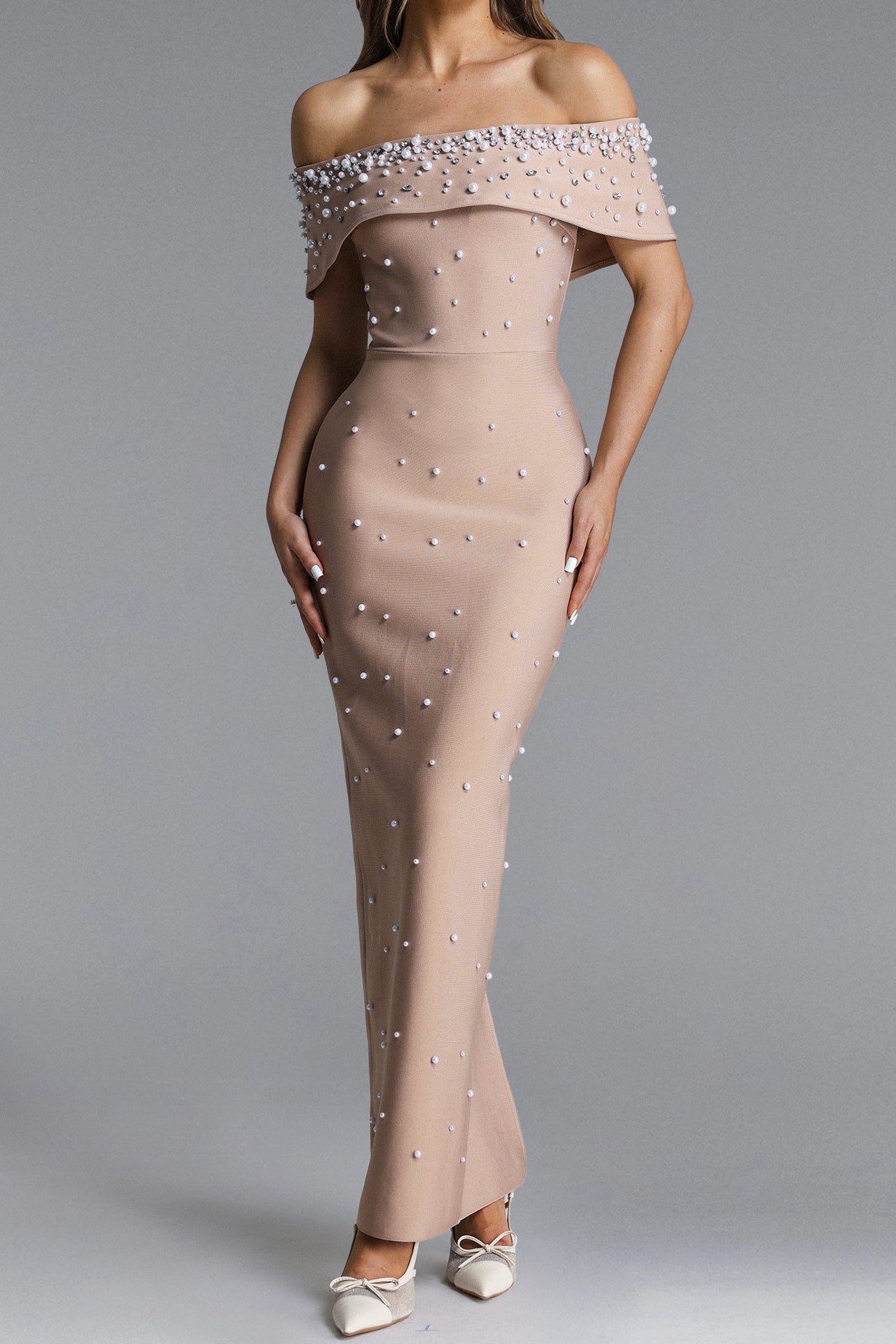 2026-03-17-patrycja219764 NUDE PEARL OFF-SHOULDER MERMAID MAXI GOWN