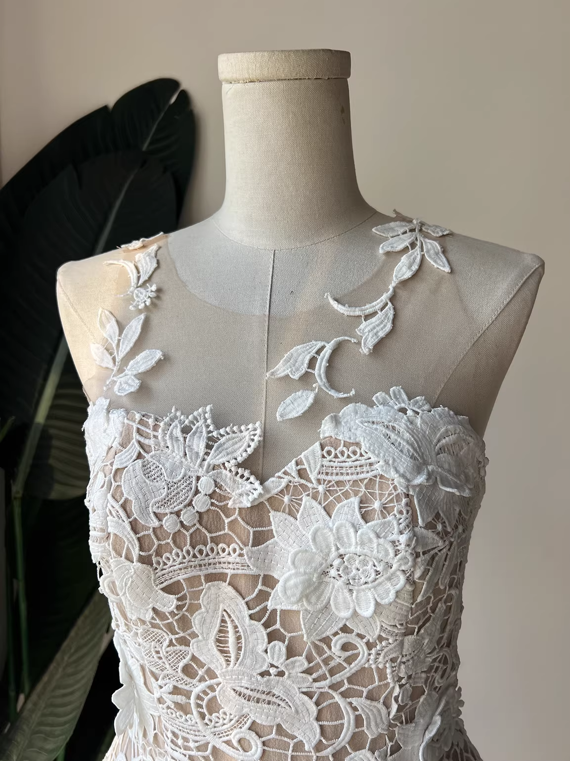 ERICA WHITE FLORAL LACE MIDI DRESS FOR WEDDING GUEST