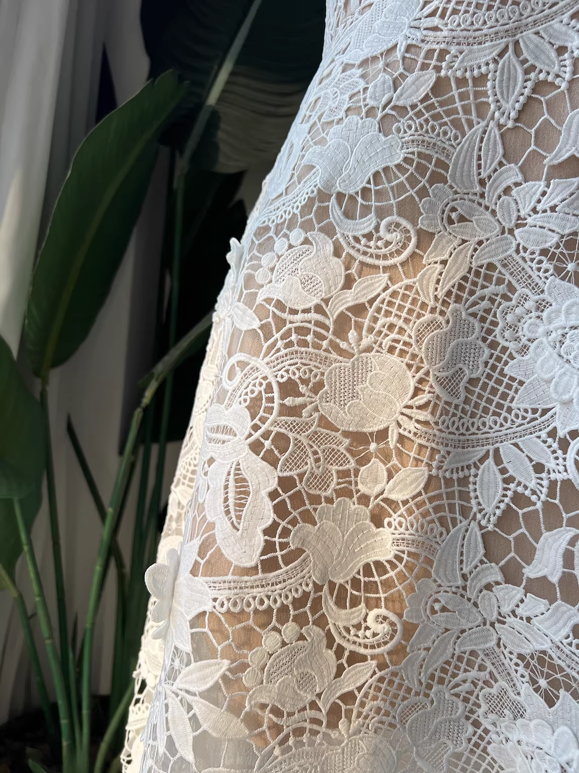 ERICA WHITE FLORAL LACE MIDI DRESS FOR WEDDING GUEST