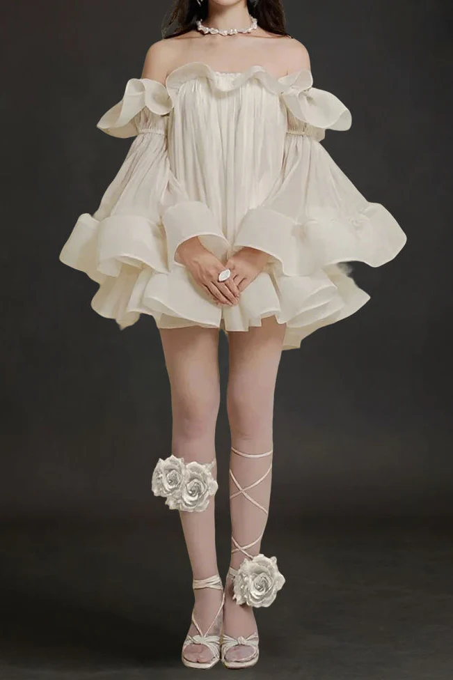 2026-03-27_174416_401_36644b7b-f5ea-4607-914c-34868dfffe5c BERNICE WHITE RUFFLE CRINKLE MINI DRESS