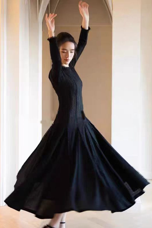 SLEEVELESS LACE CROCHET MAXI DRESS, BLACK, WEDDING GUEST