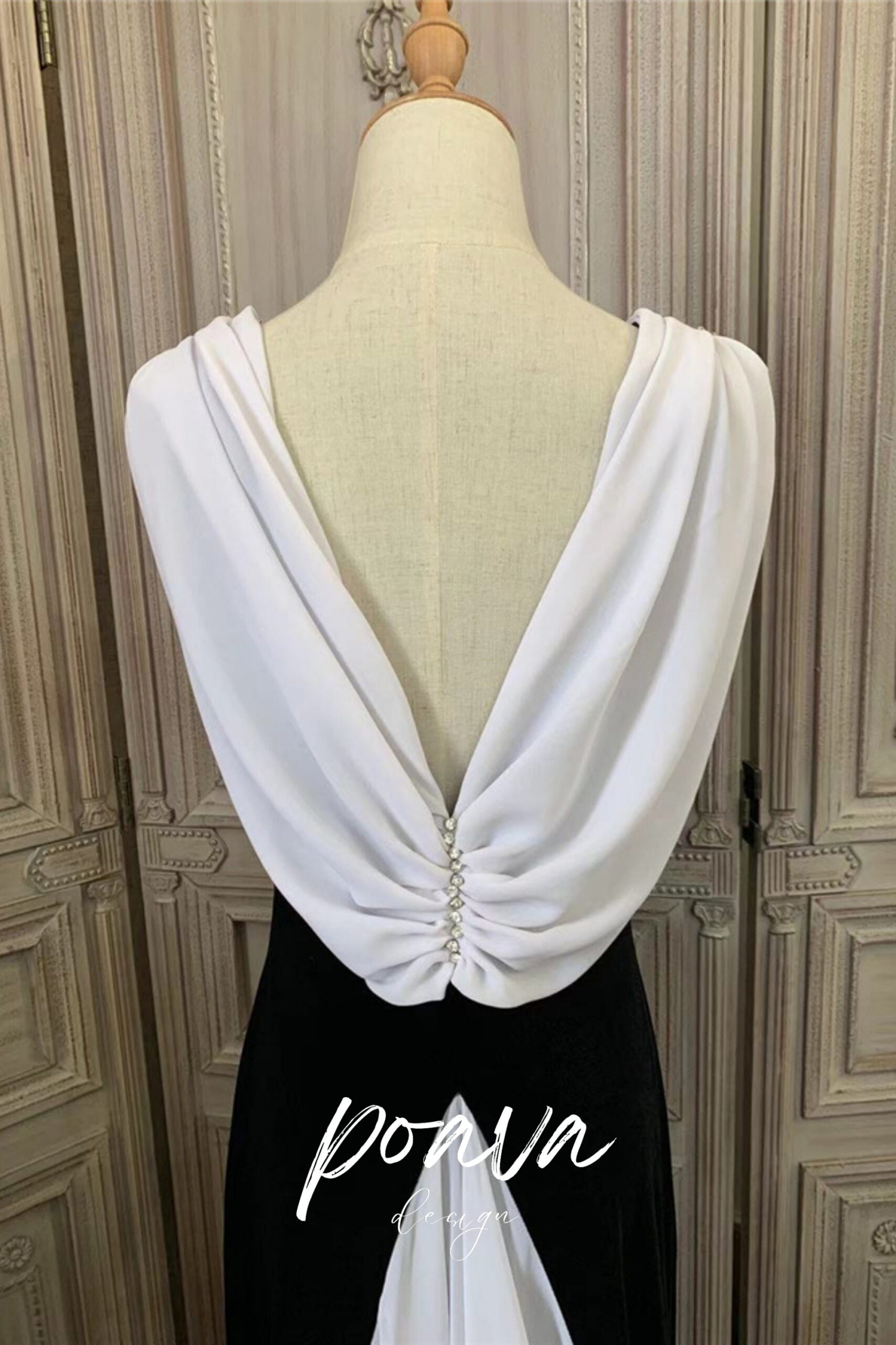 SILK BACKLESS MAXI DRESS BLACK, EVENING