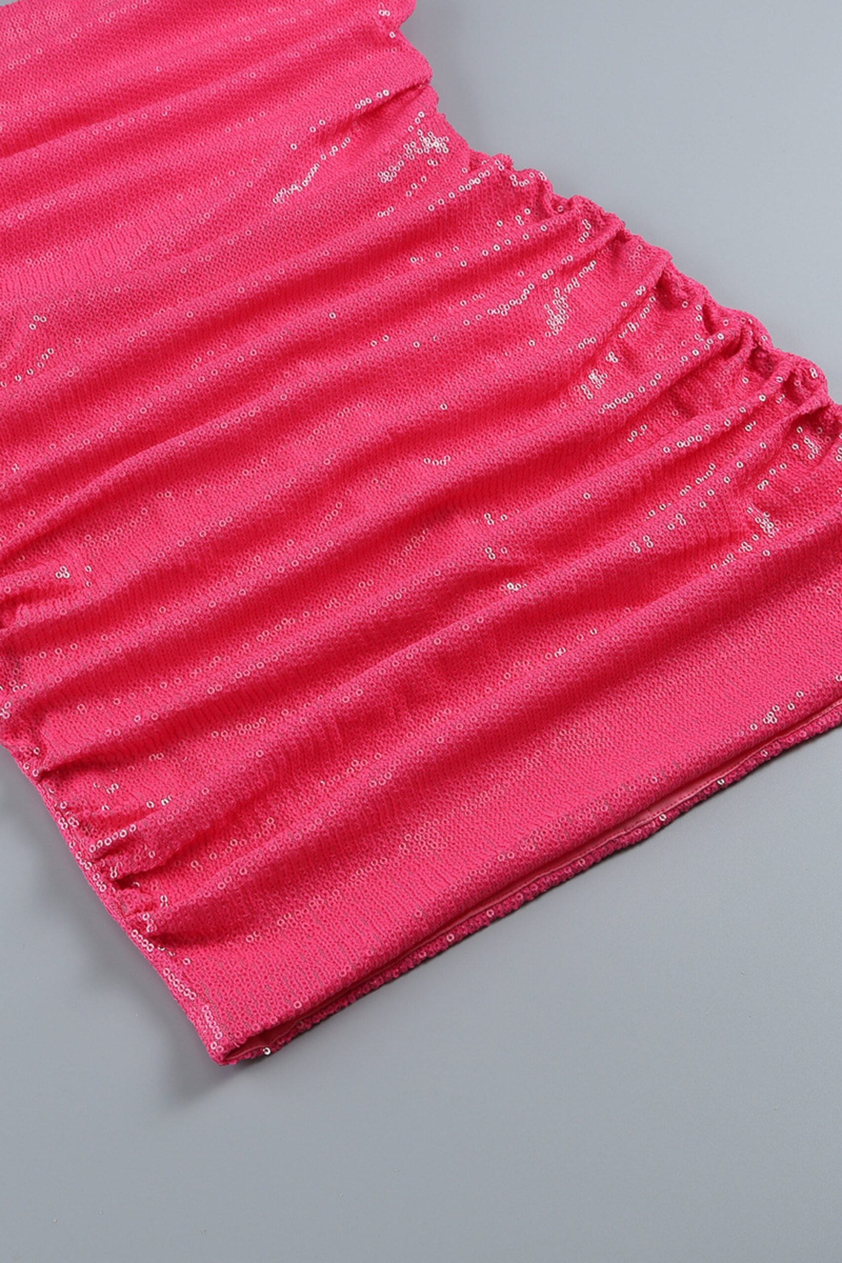 SEQUIN BOW BANDAGE MINI DRESS IN PINK