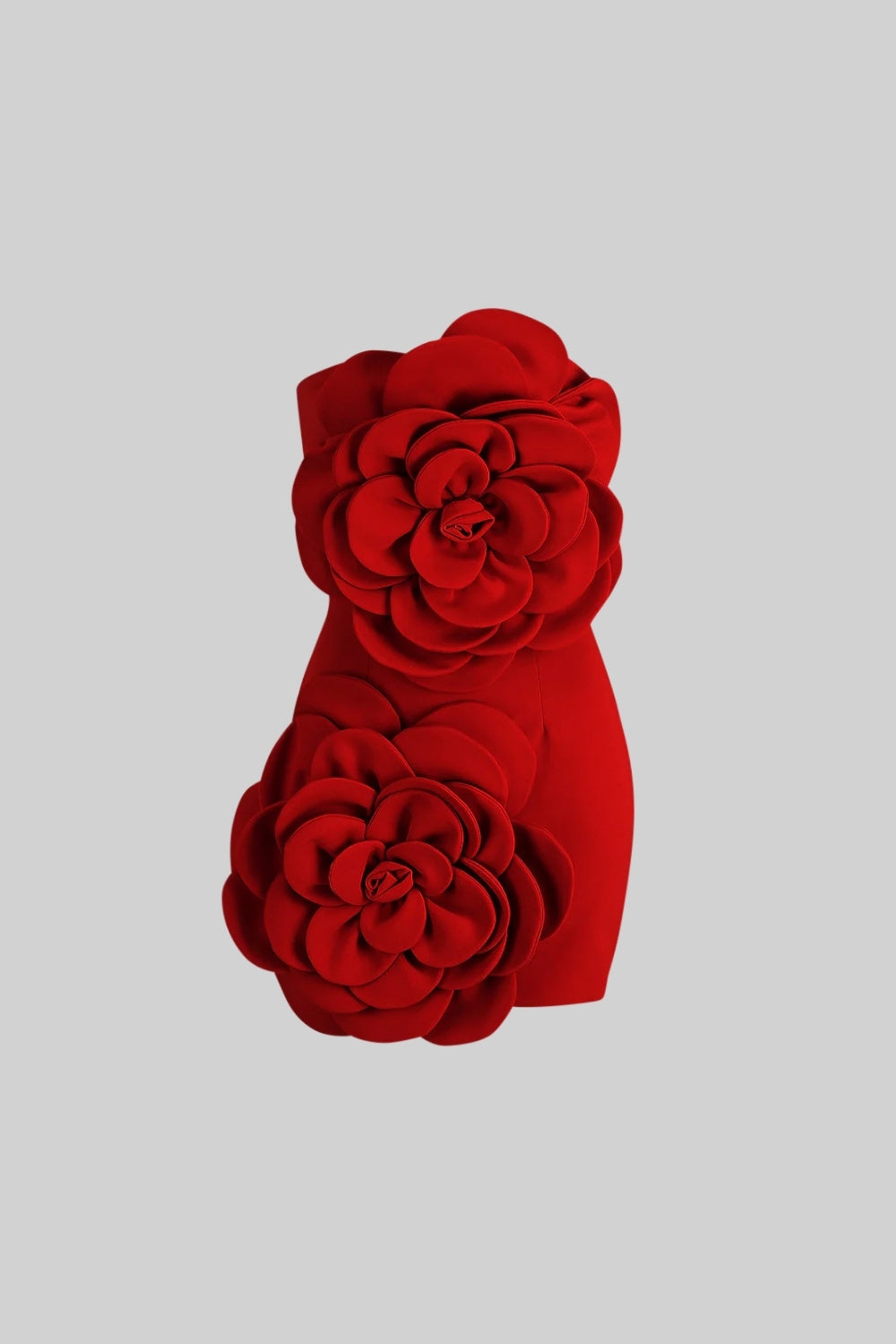 21 RED VOLUME FLORAL MINI DRESS, PARTY