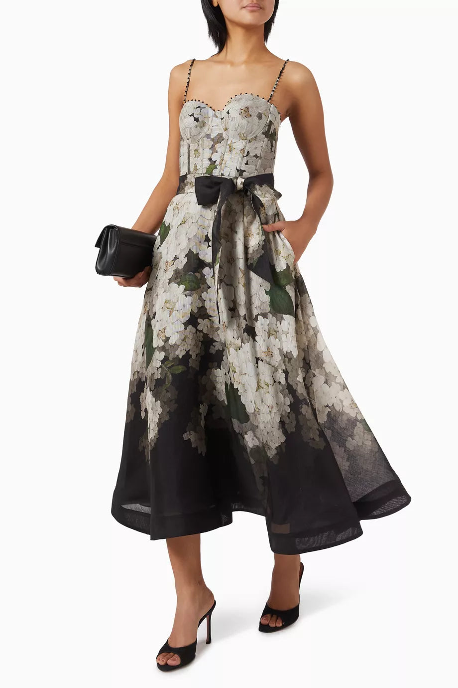 PICNIC DRESS IN LINEN BLEND - CASUAL SUMMER SHIFT DRESS