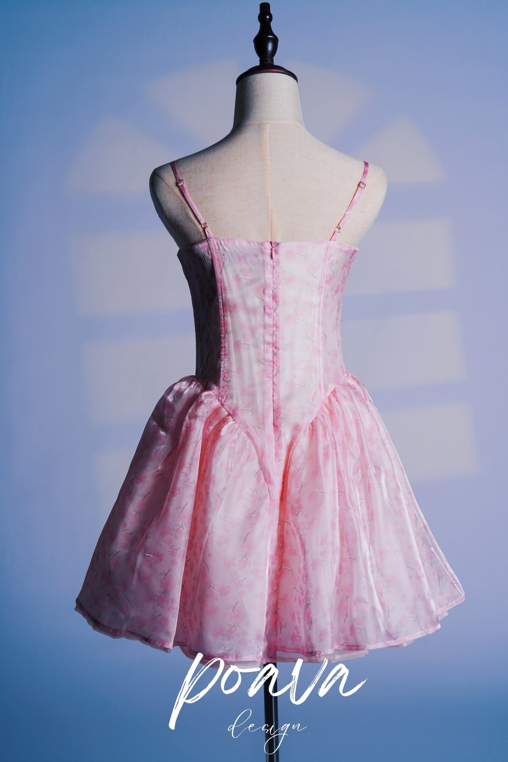 FLORAL PINK MINI DRESS FOR PARTY