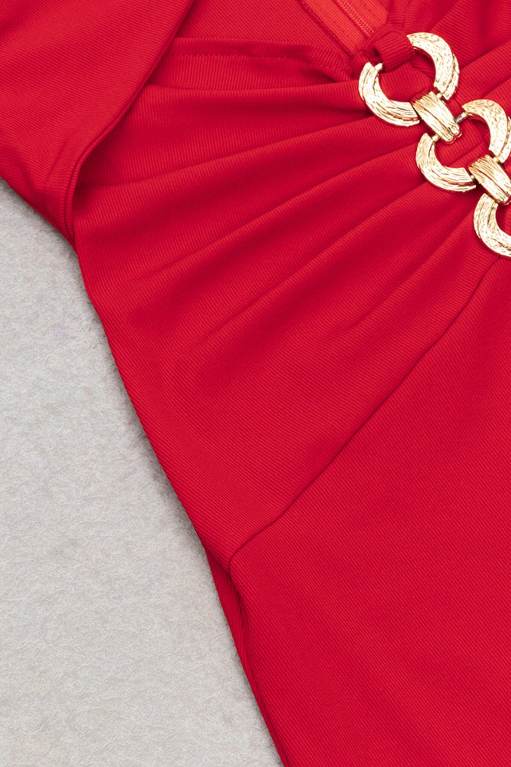 21_bc6b2d08-8457-4b4d-82fd-0187d4e00766 EMBELLISHED CUTOUT RED MIDI DRESS FOR PARTY