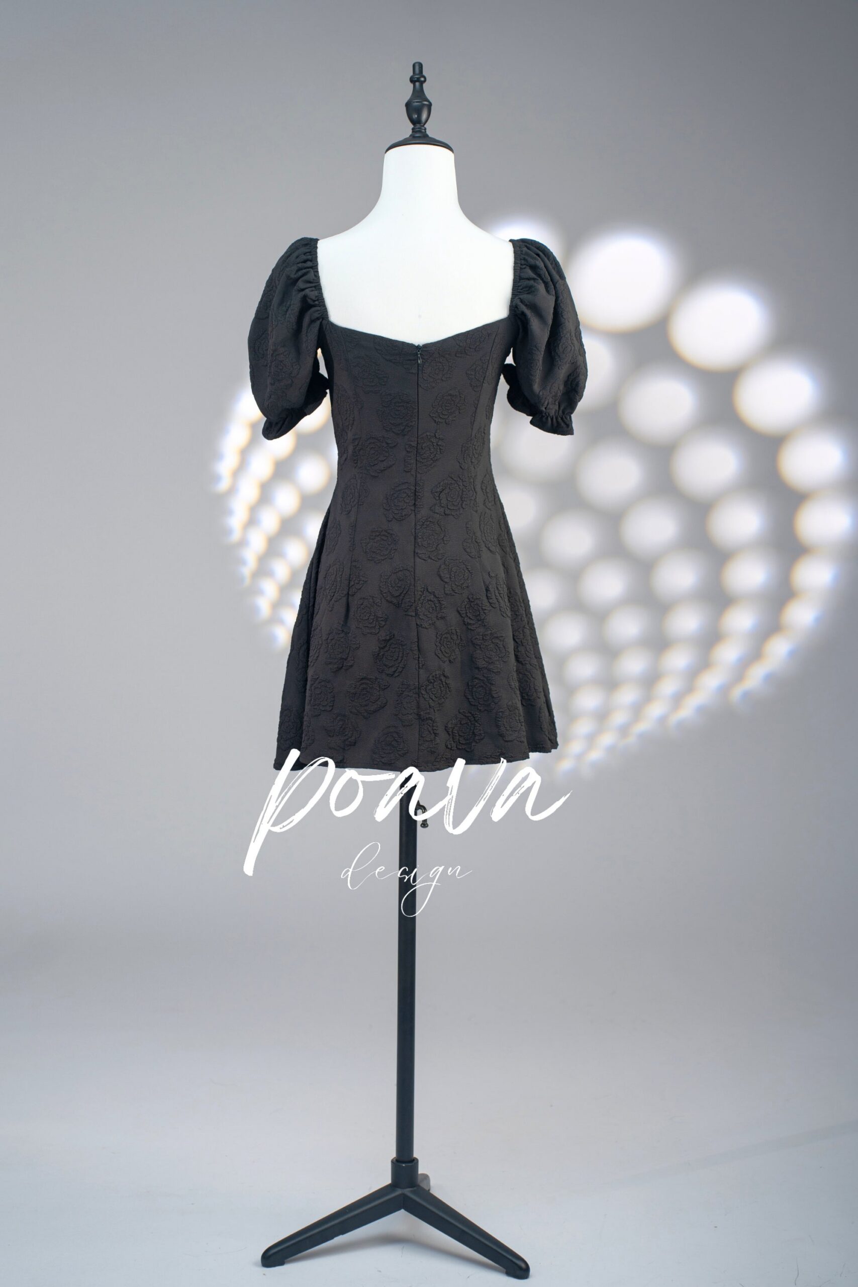 CHIC BLACK MINI DRESS FOR COCKTAIL PARTY