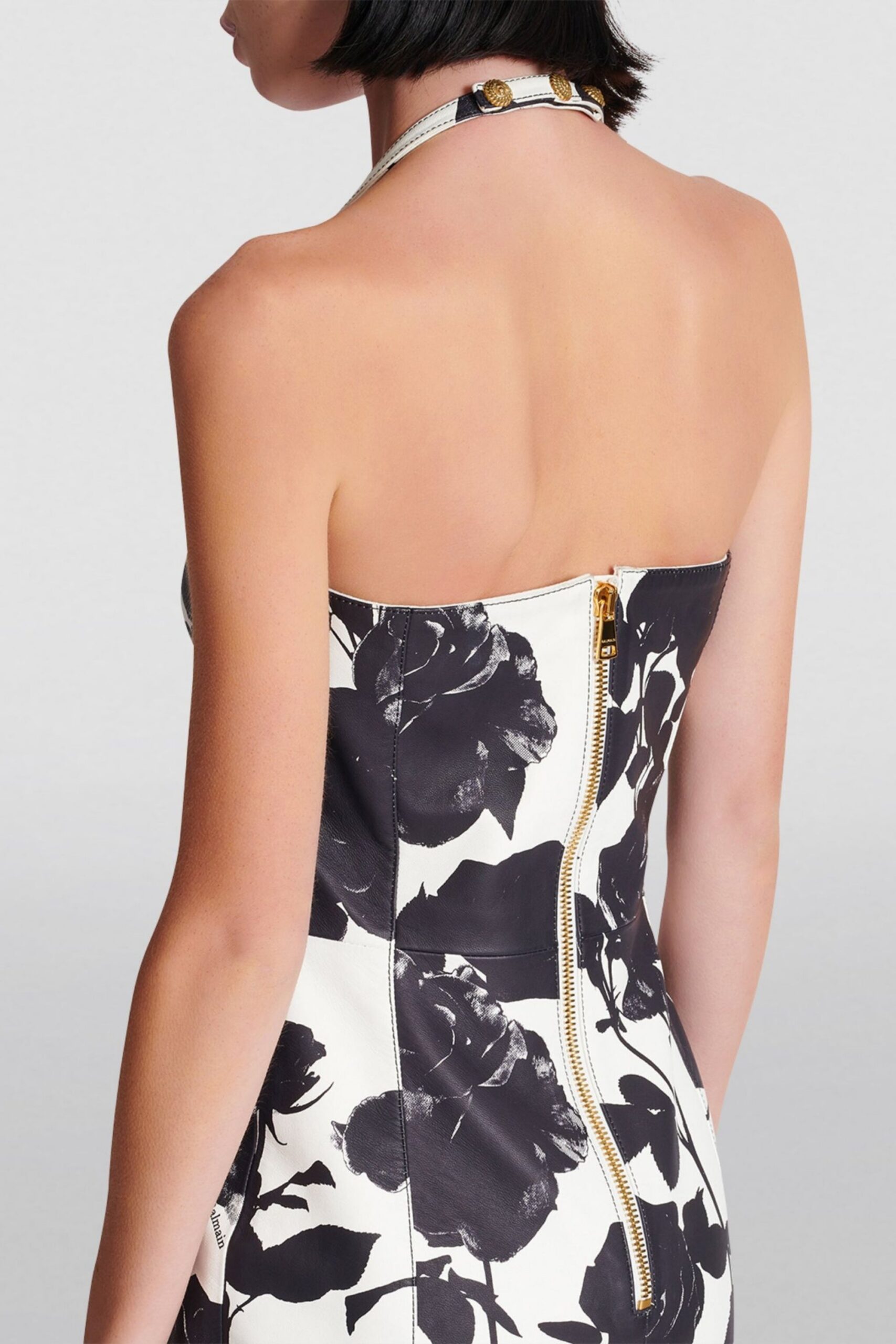 TABITHA TWO-TONE FLORAL MINI DRESS