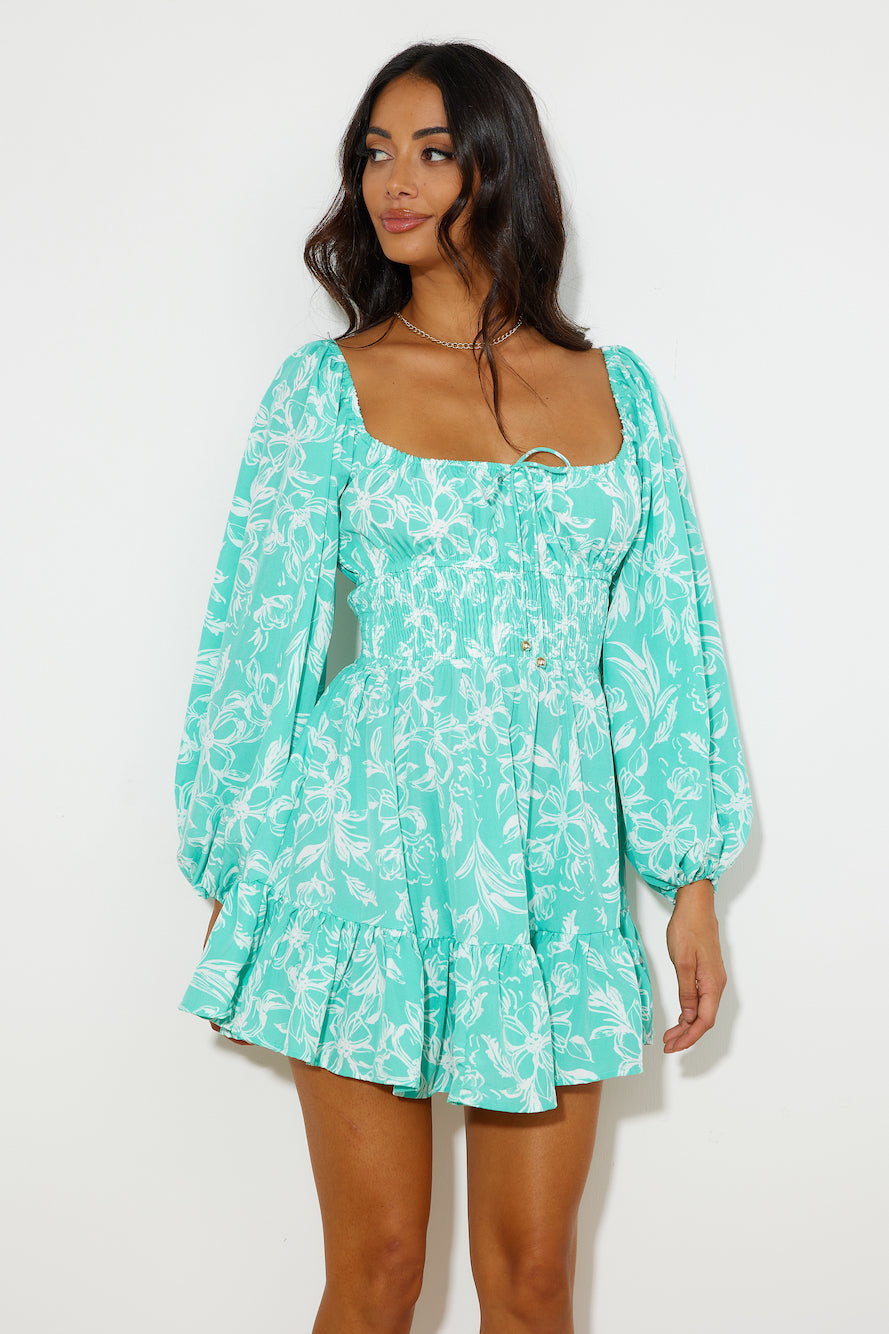 LONG BEACH MINI DRESS MINT CASUAL WALK