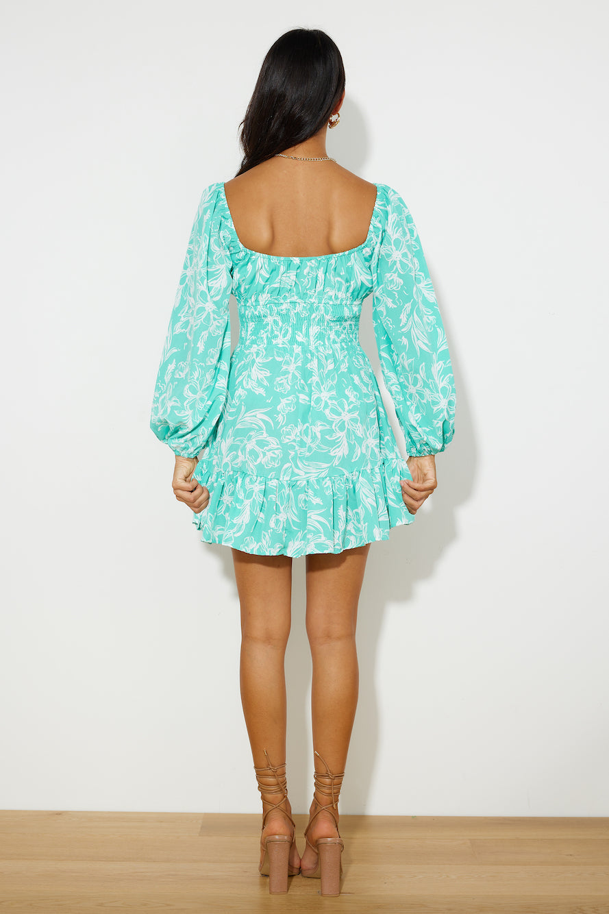 LONG BEACH MINI DRESS MINT CASUAL WALK