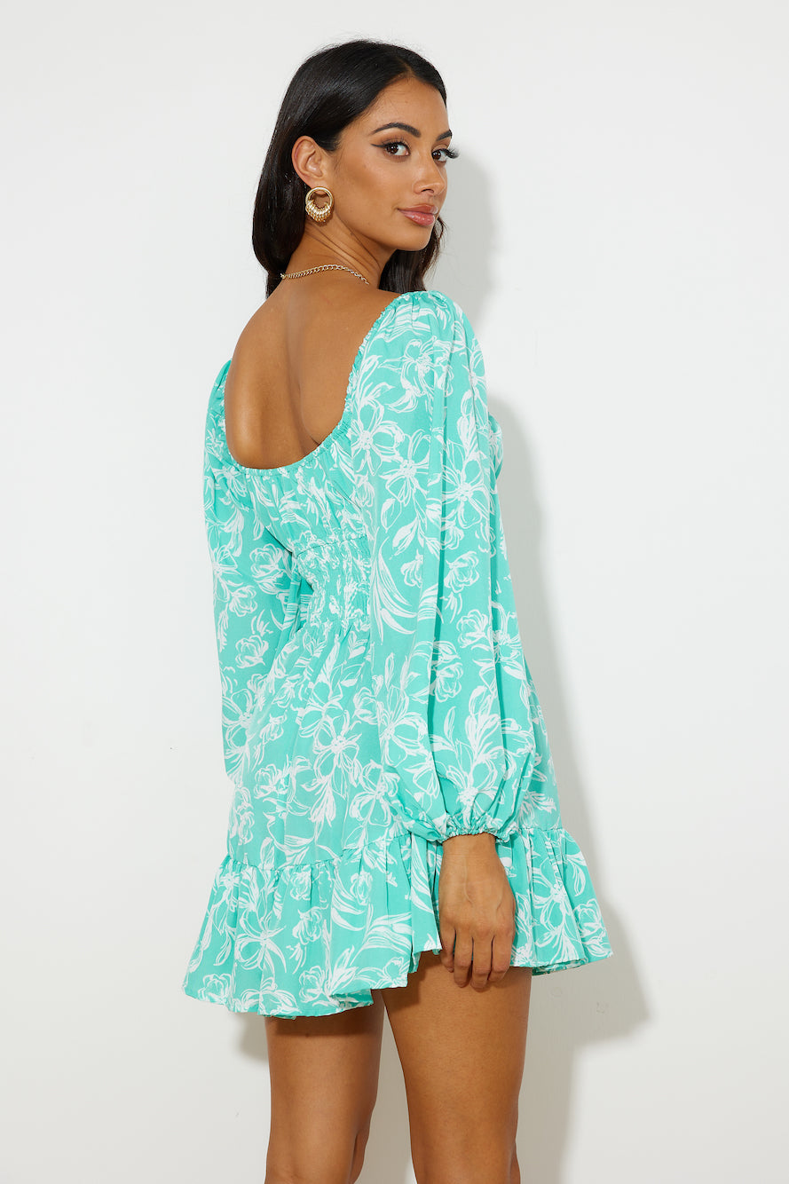 LONG BEACH MINI DRESS MINT CASUAL WALK