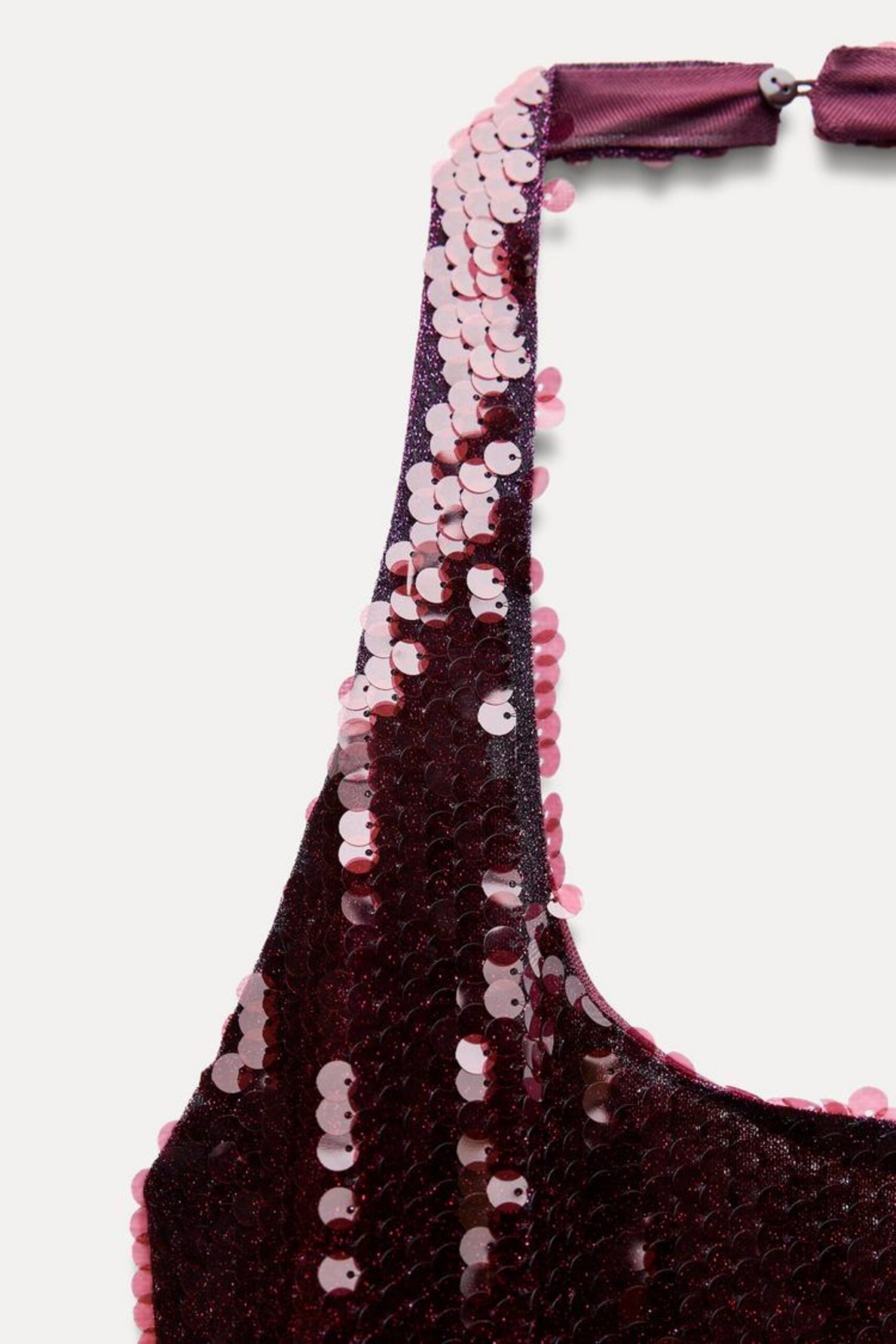 SEQUIN HALTER MINI DRESS FOR PARTY