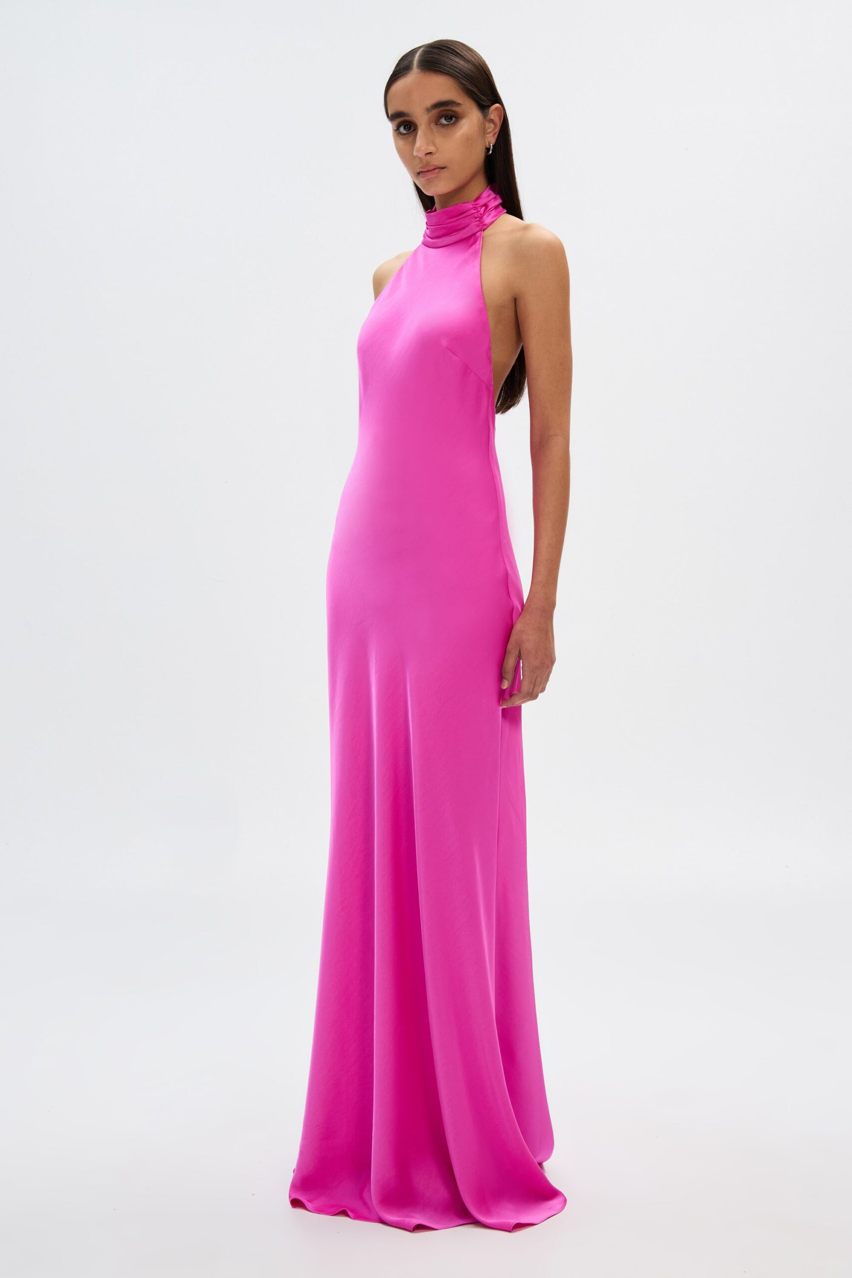 THE EVIANNA SATIN DRESS, COCKTAIL PARTY SLIP
