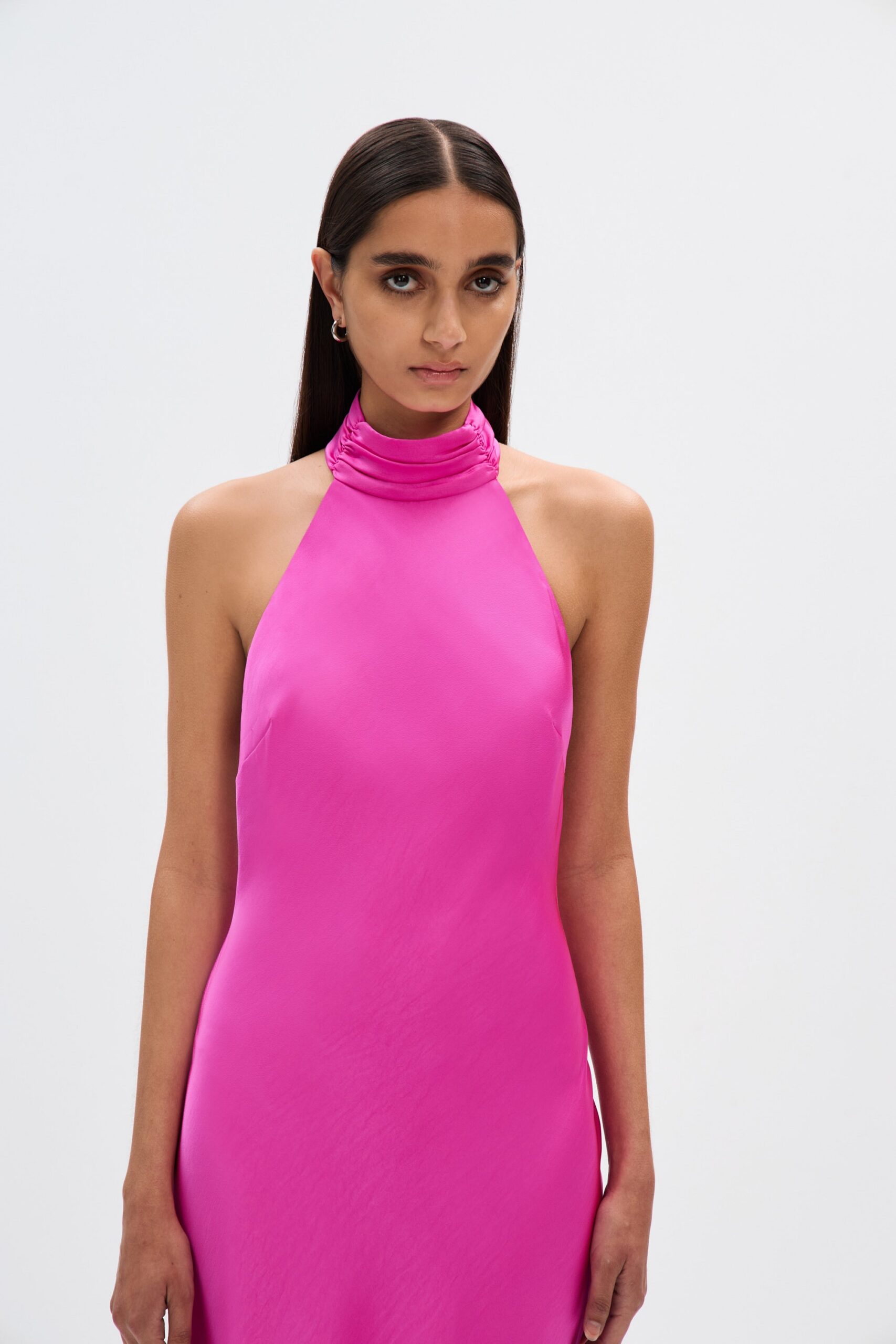 THE EVIANNA SATIN DRESS, COCKTAIL PARTY SLIP