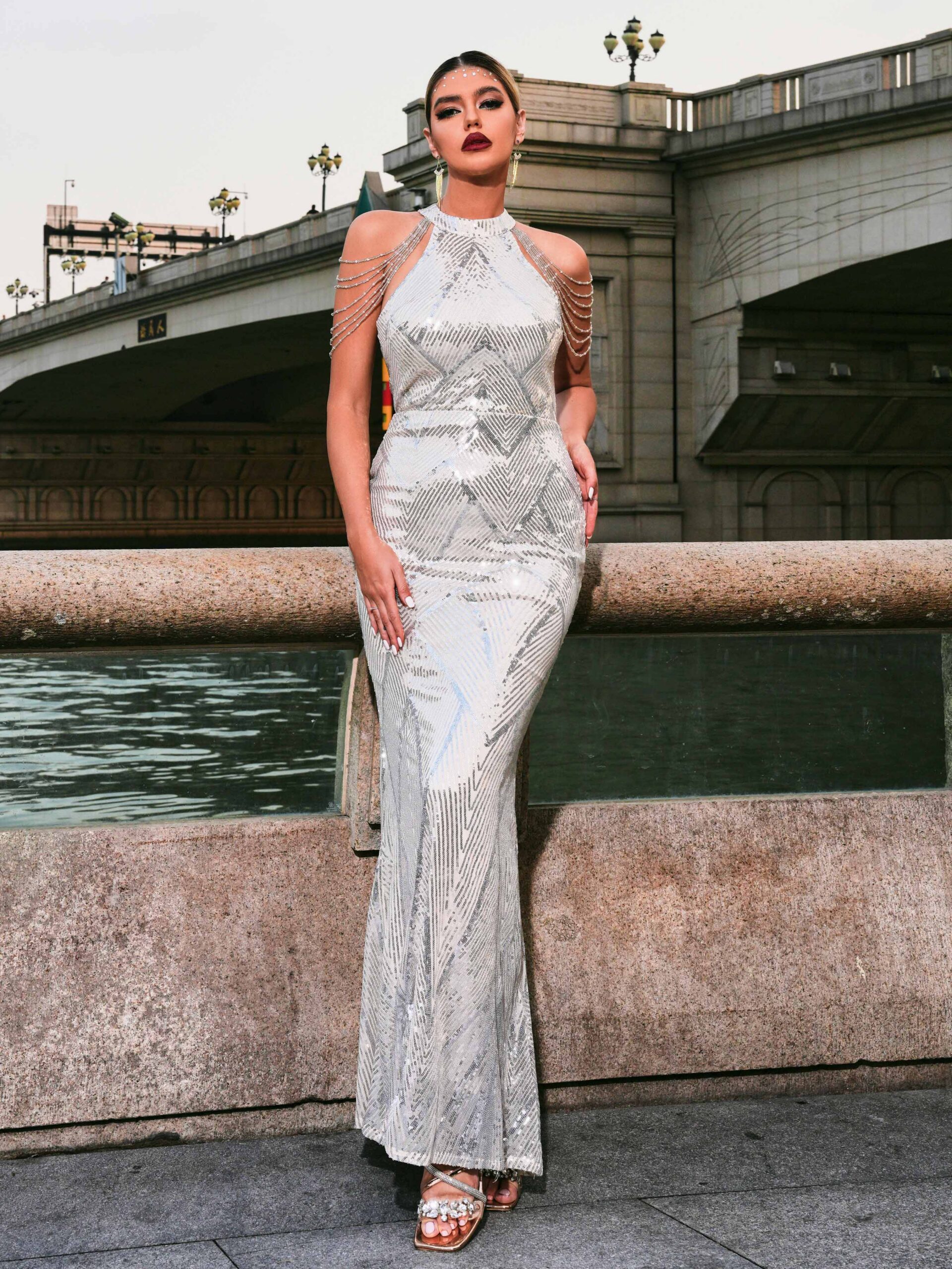 242ccd25 SEQUIN MERMAID COCKTAIL DRESS FOR PARTY