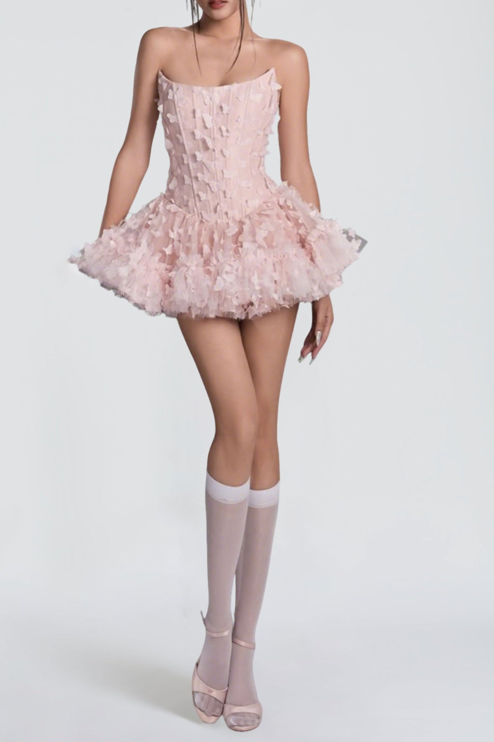 ADARA BUTTERFLY CORSET MINI DRESS FOR PARTY