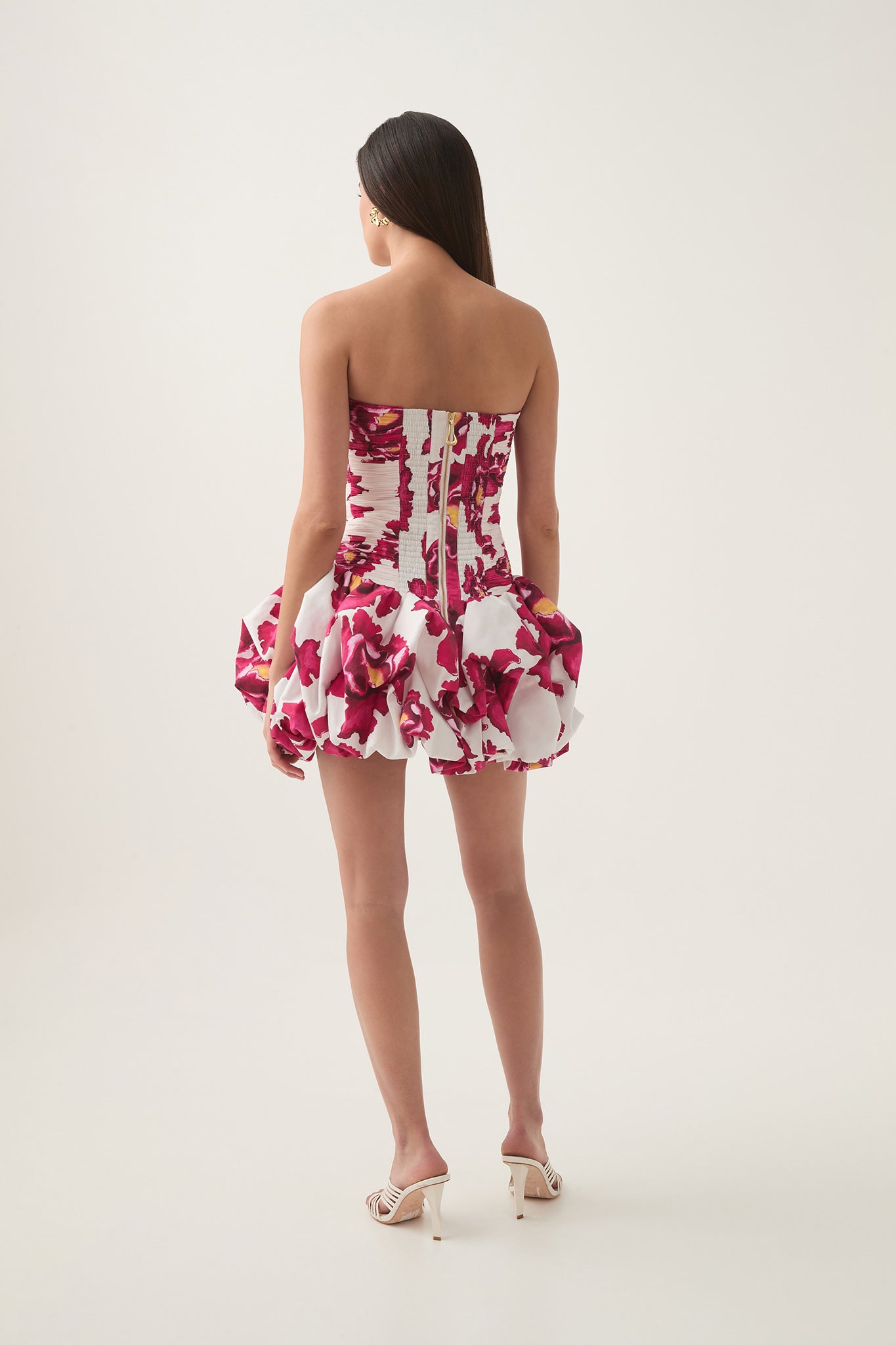 VIOLETTE BUBBLE HEM MINI DRESS FOR PARTY