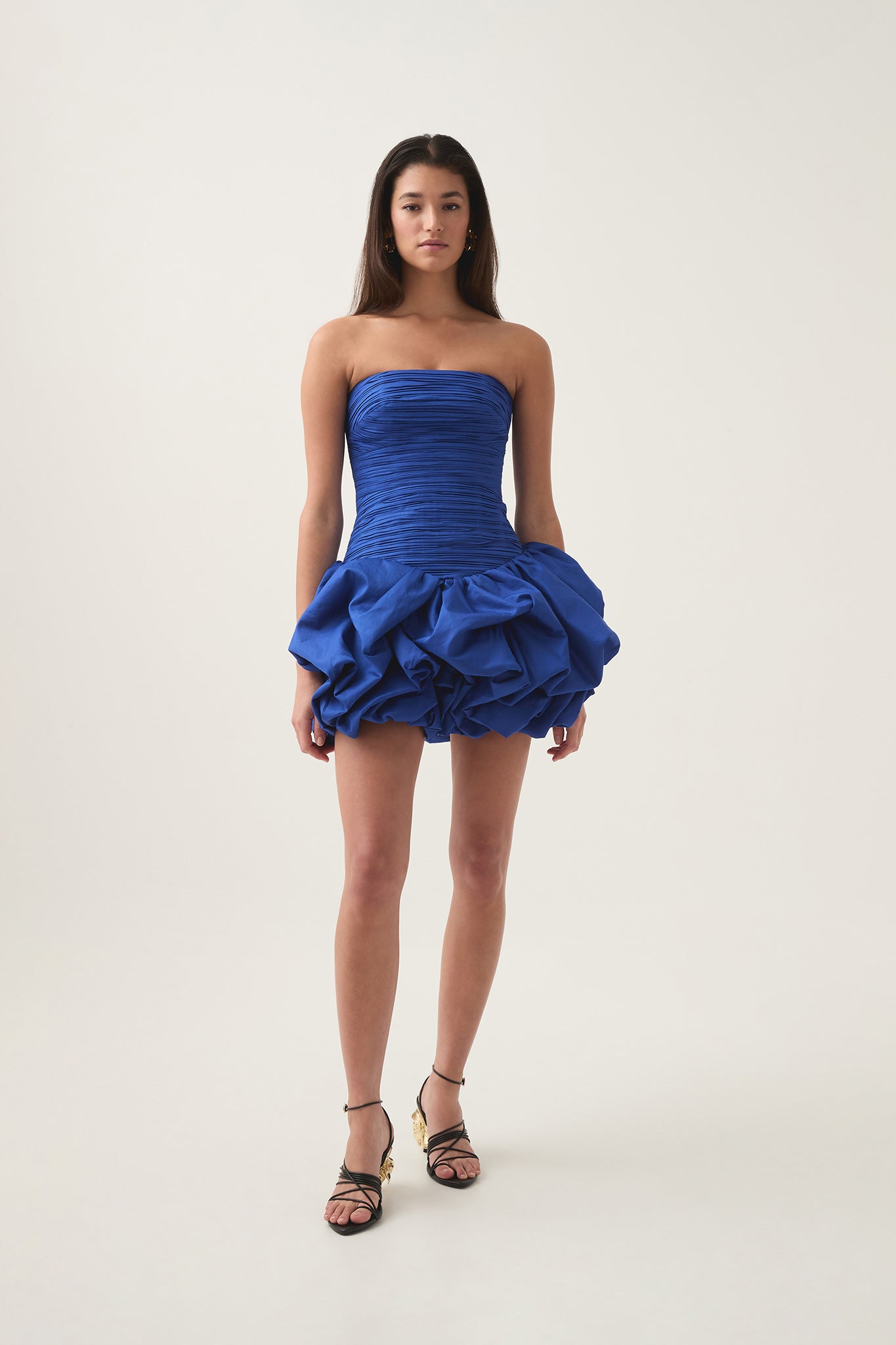VIOLETTE BUBBLE HEM MINI DRESS FOR COCKTAIL PARTY