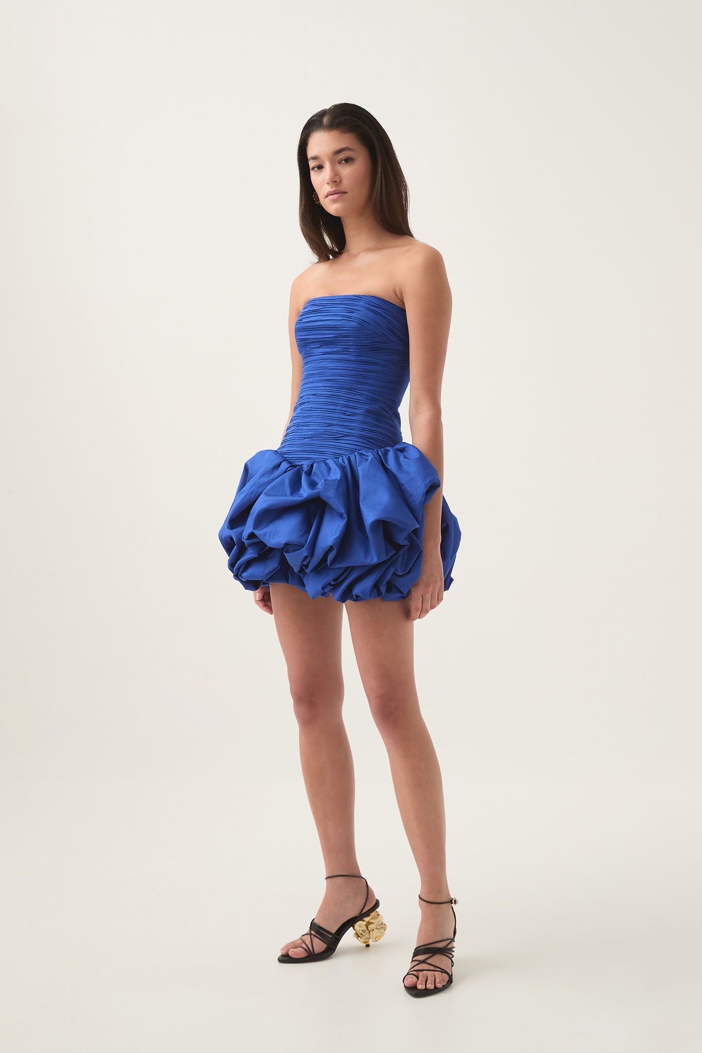 VIOLETTE BUBBLE HEM MINI DRESS FOR COCKTAIL PARTY